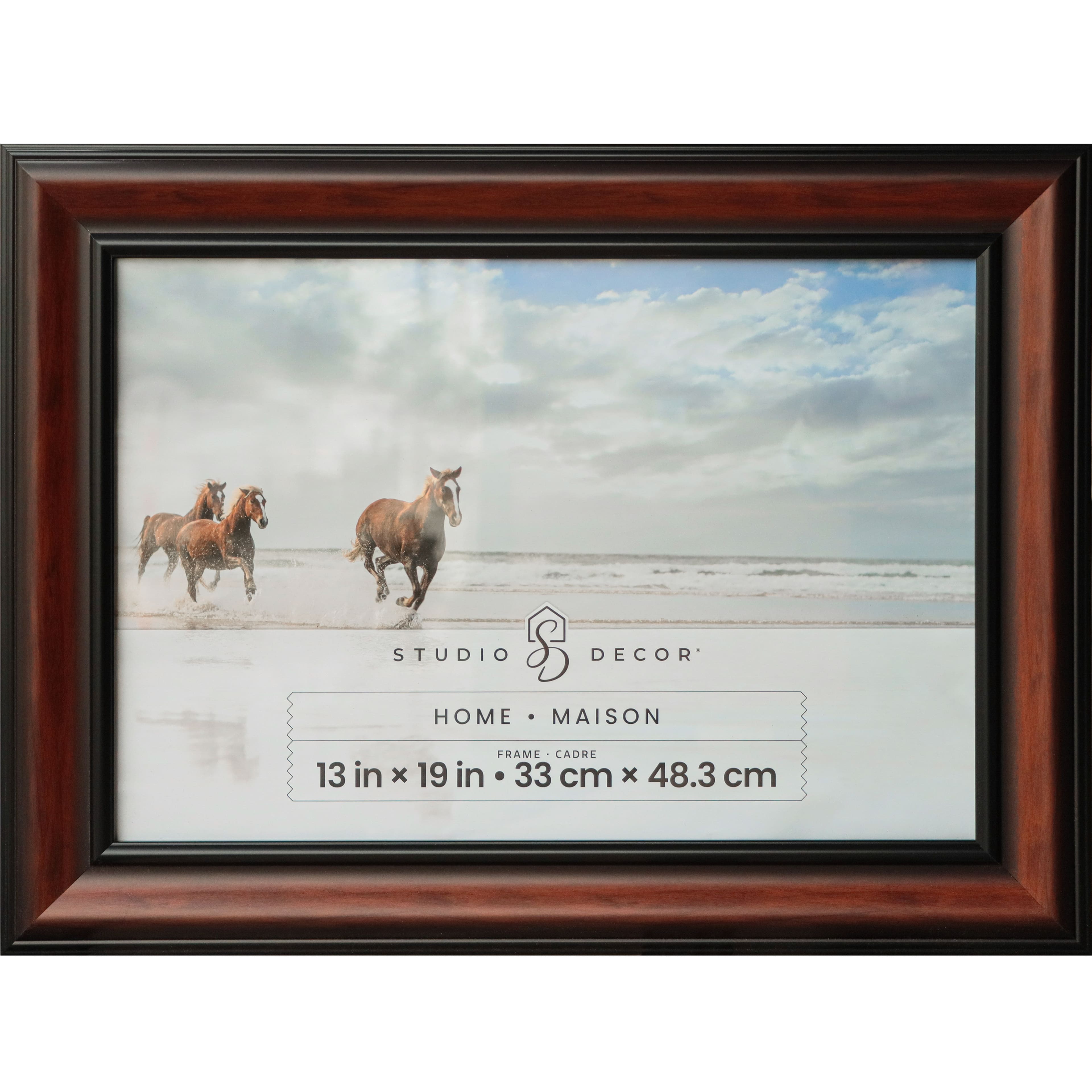 6 Pack: Home Brown & Black Wood Grain Frame by Studio Décor®