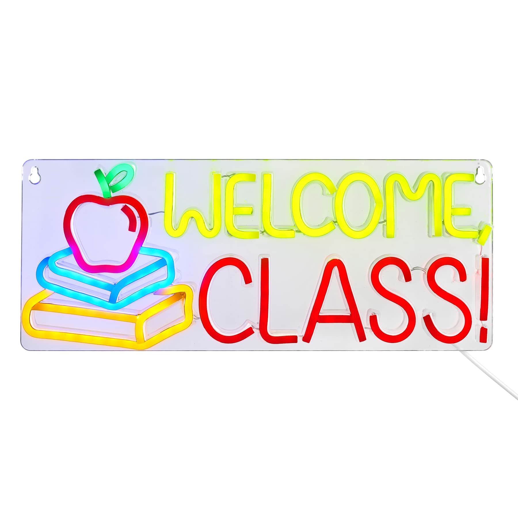 LED Neon Welcome Class Wall Sign by B2C&#x2122;