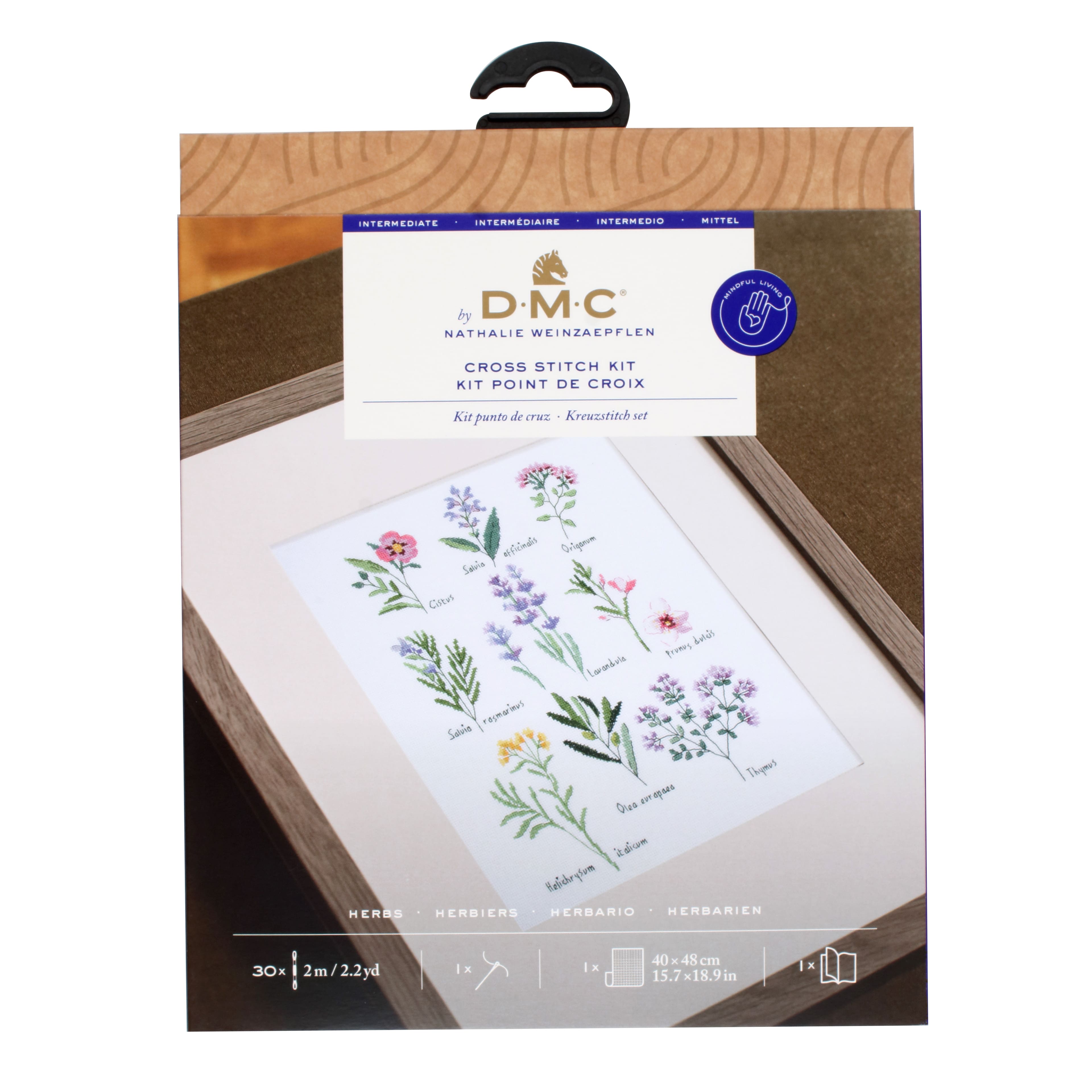DMC&#xAE; Herbs Intermediate Counted Cross Stitch Kit