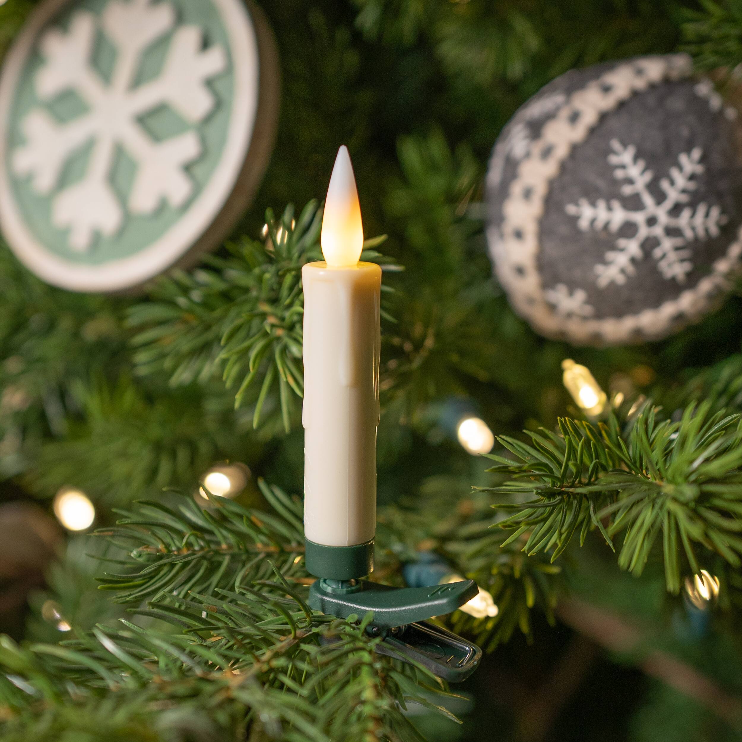 4&#x22; FIA Flame LED Candle Clip, 10ct.