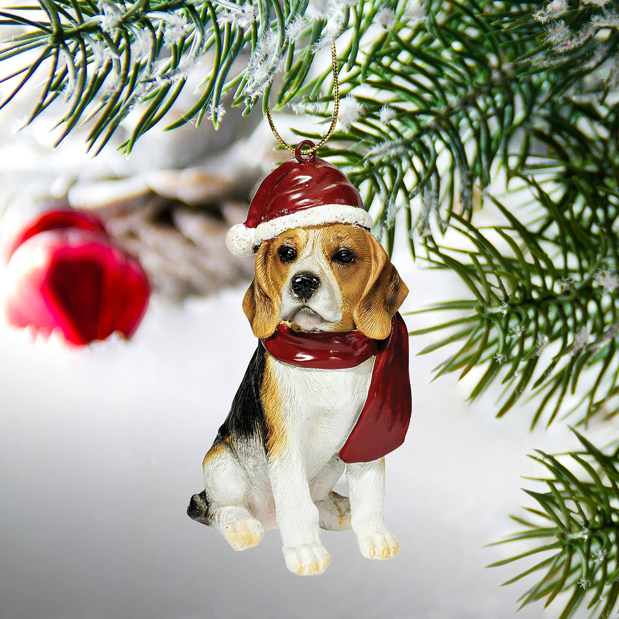 Design Toscano 3.5&#x22; Beagle Ornament Sculpture