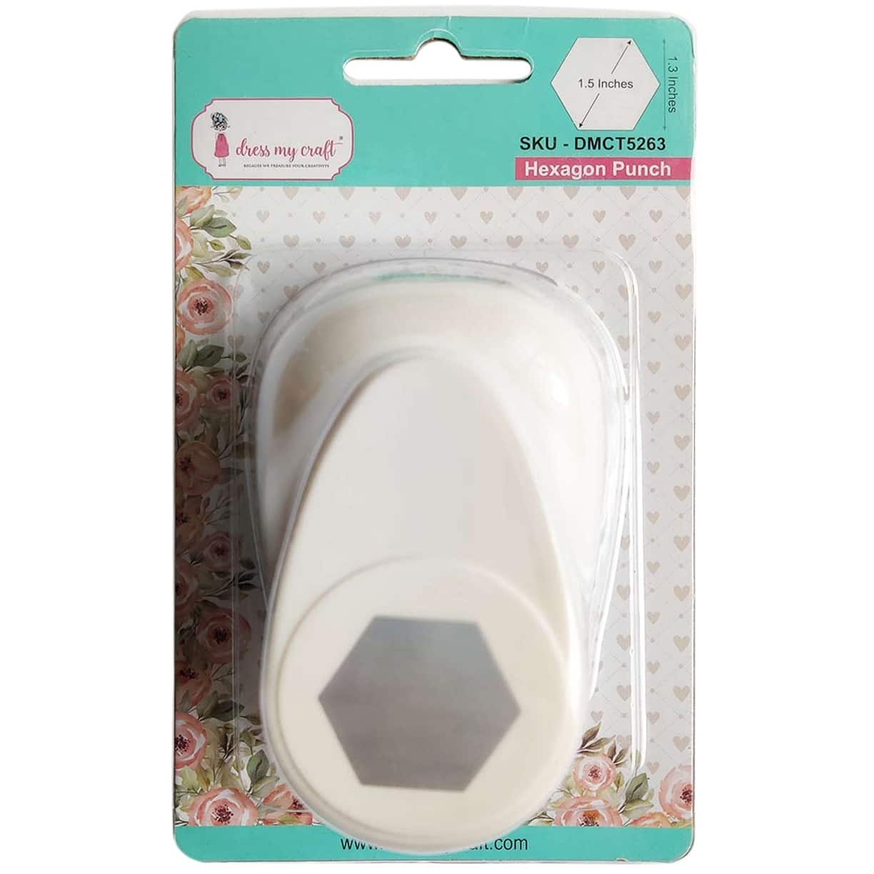Dress My Craft® 1.5" Hexagon Designer Punch