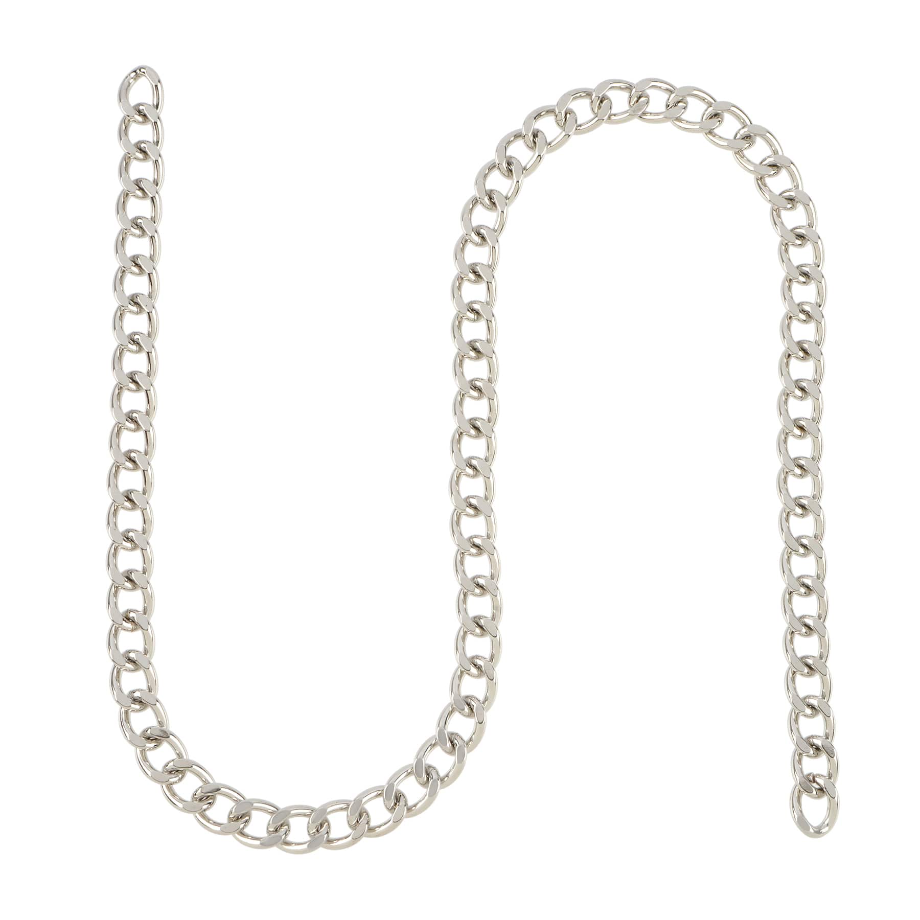 20&#x22; Rhodium-Colored Curb Chain by Bead Landing&#x2122;