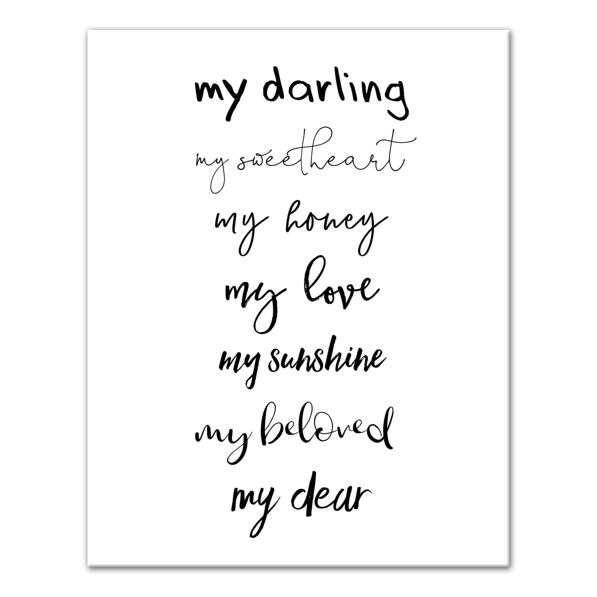 My Darling Canvas Art