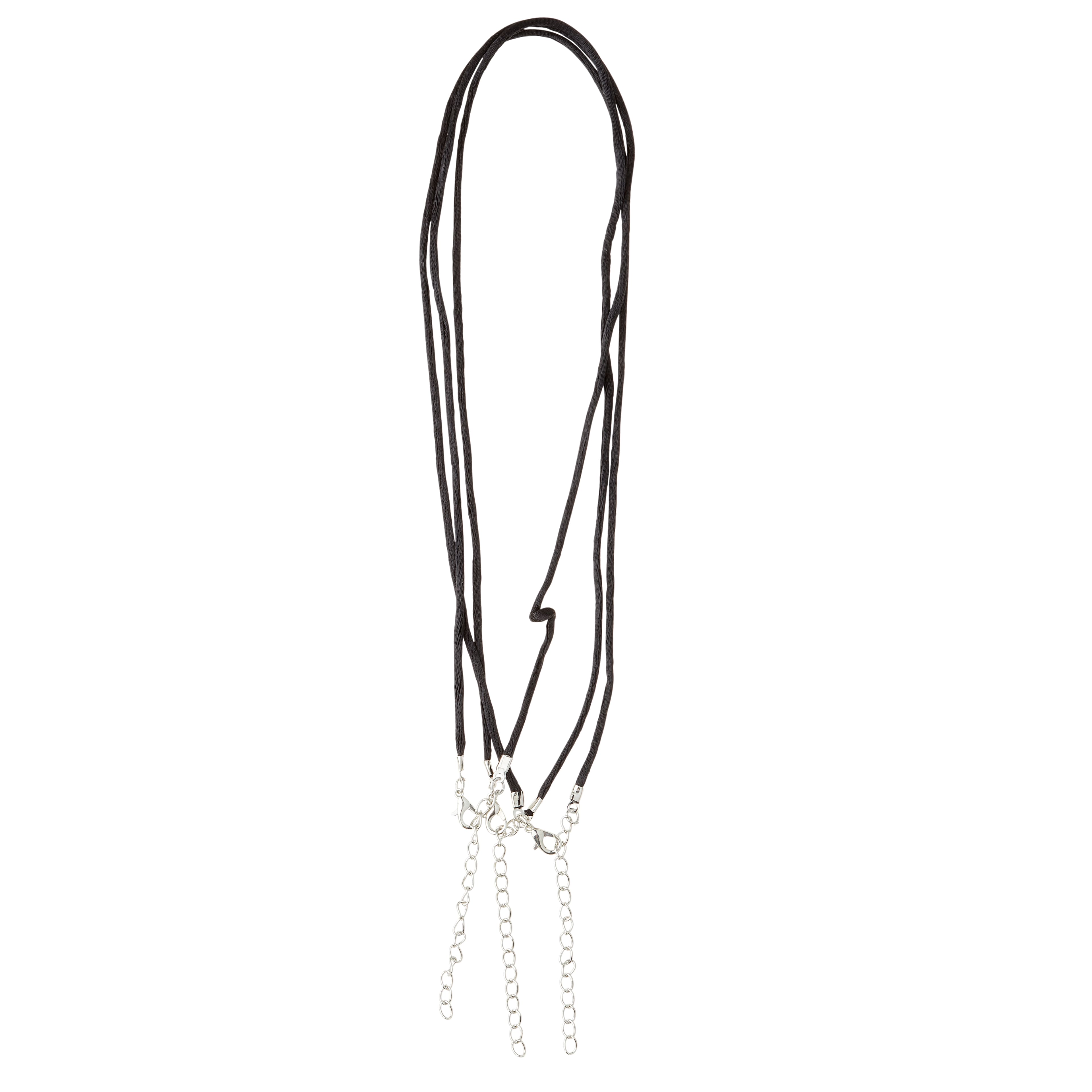 12 Packs: 3 ct. (36 total) Black Nylon Cording Necklace by Bead Landing™