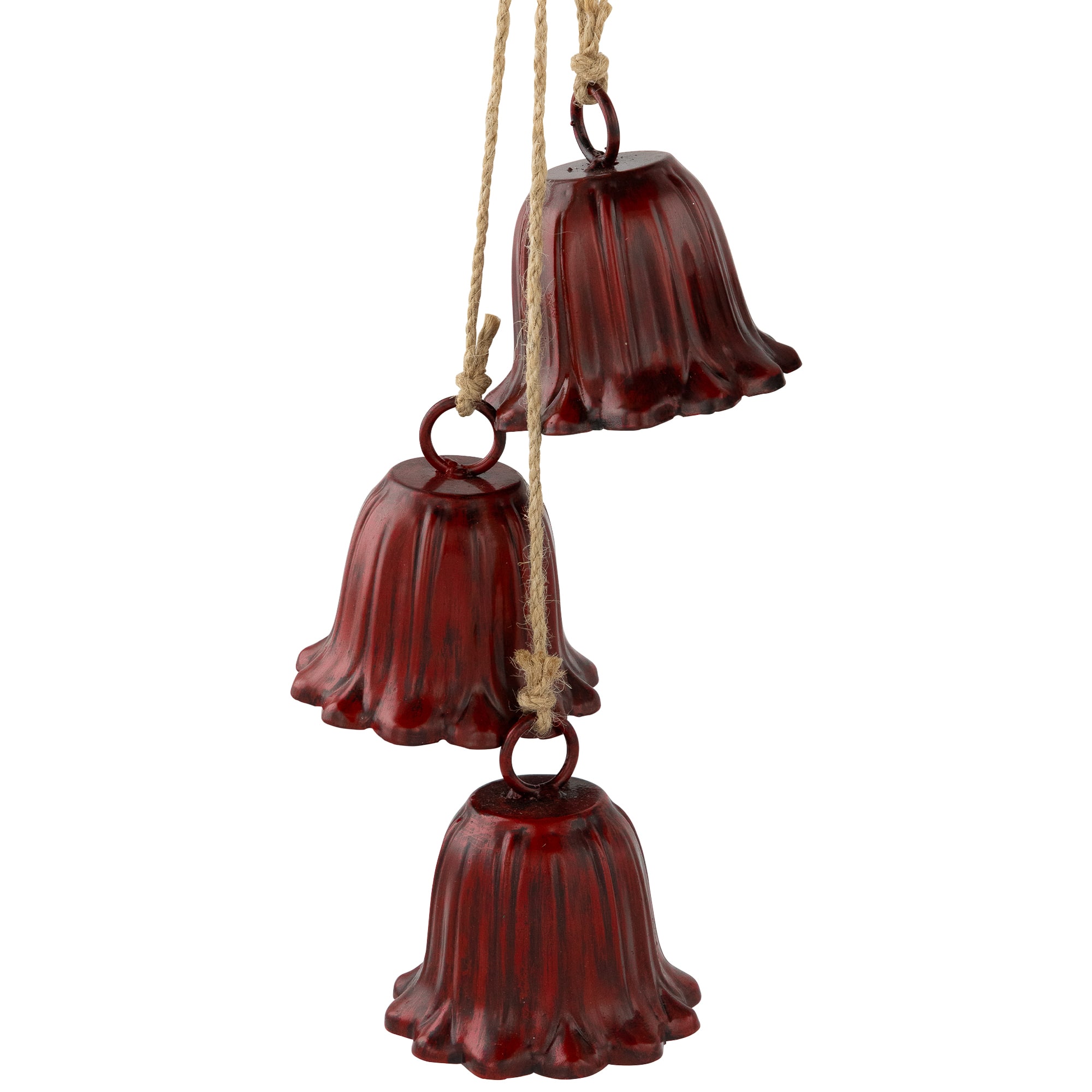 20" Fluted Bell Trio Christmas Decorations