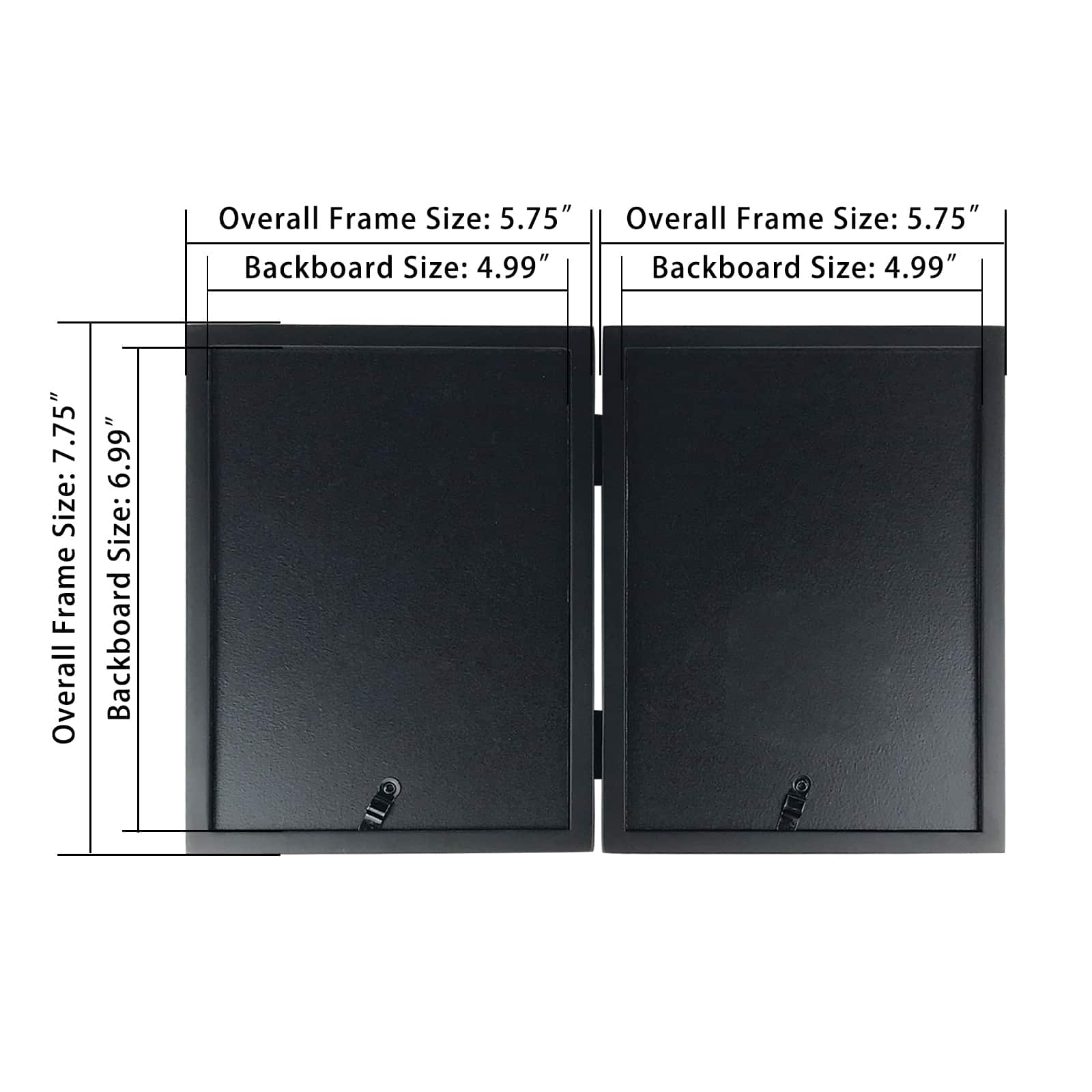 12 Pack: 2 Opening Black 5&#x22; x 7&#x22; Hinged Frame, Simply Essentials&#x2122; by Studio D&#xE9;cor&#xAE;