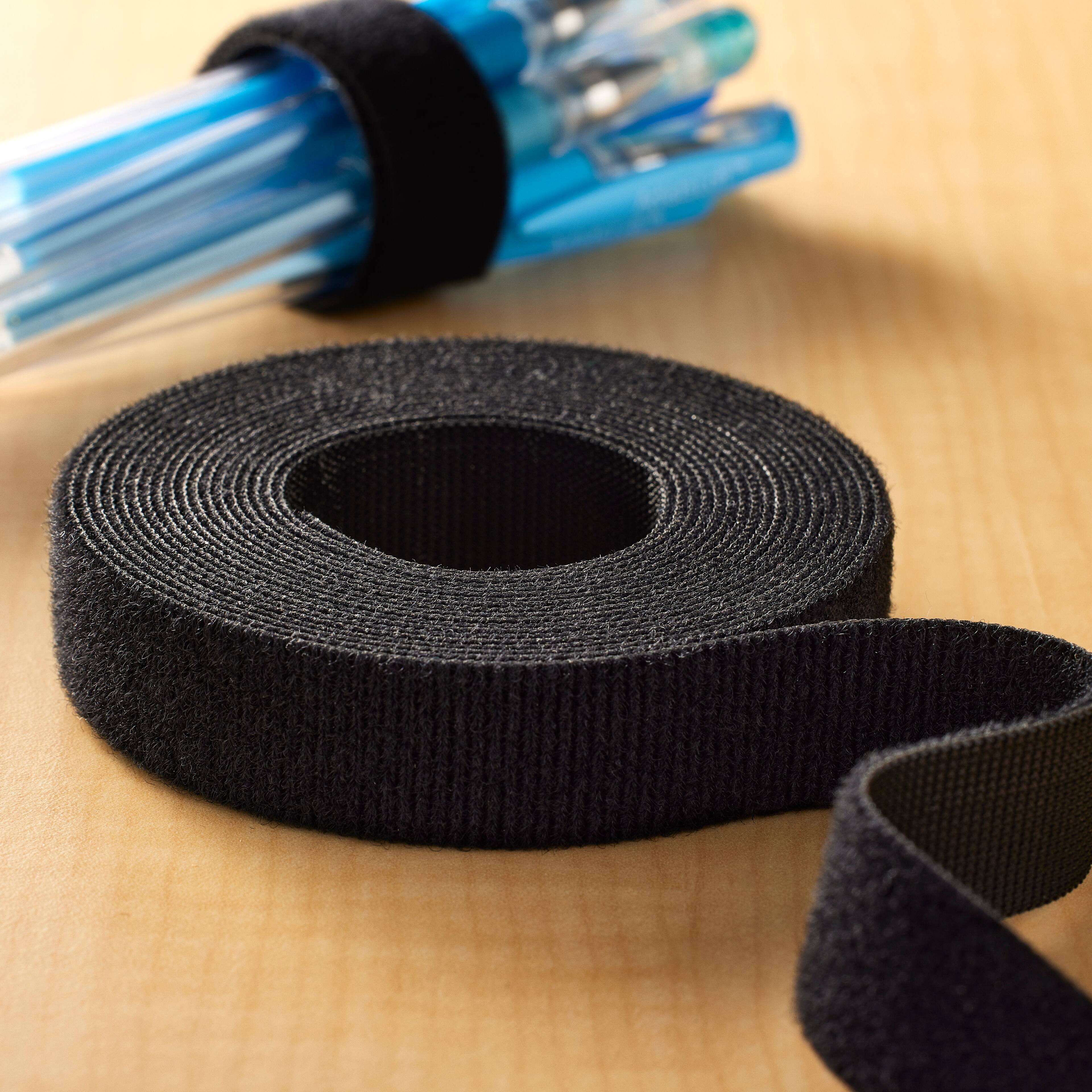 8 Pack: VELCRO&#xAE; Brand ONE-WRAP&#xAE; Black Roll, 12ft.