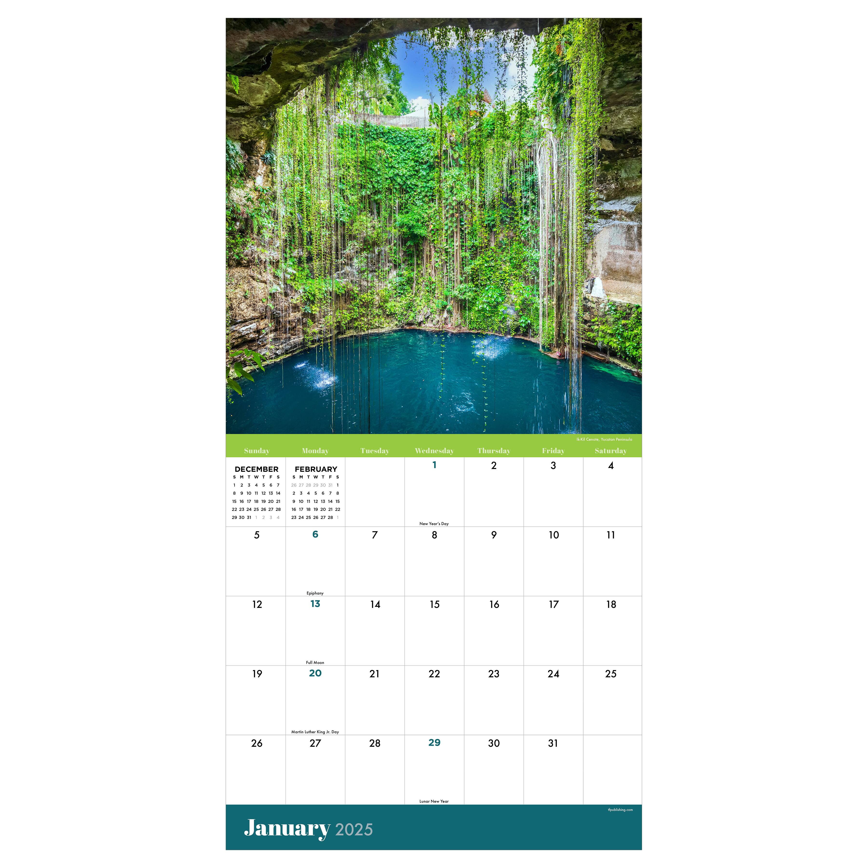 TF Publishing 2025 Mexico Wall Calendar