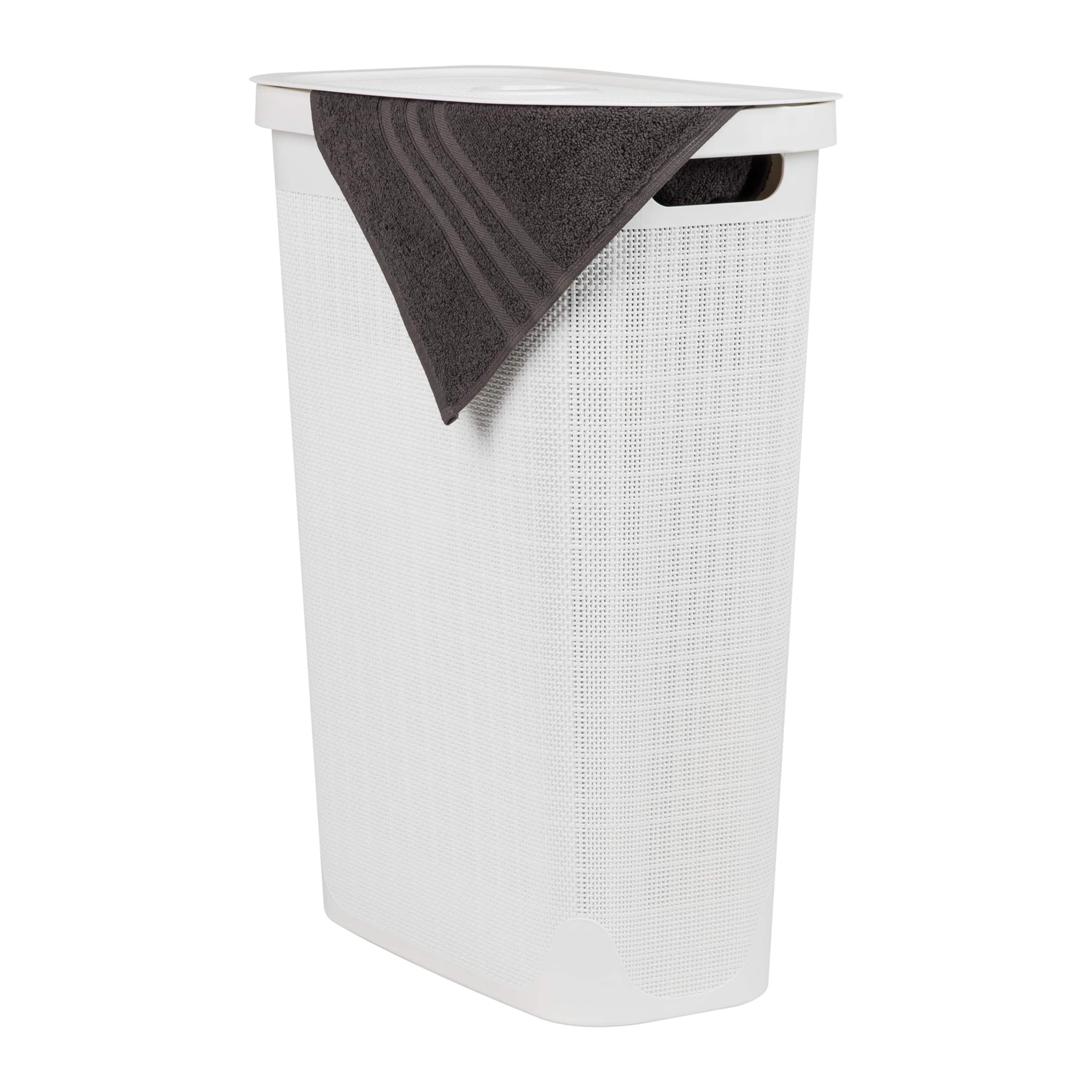 Mind Reader 23.5" Plastic Slim Laundry Hamper