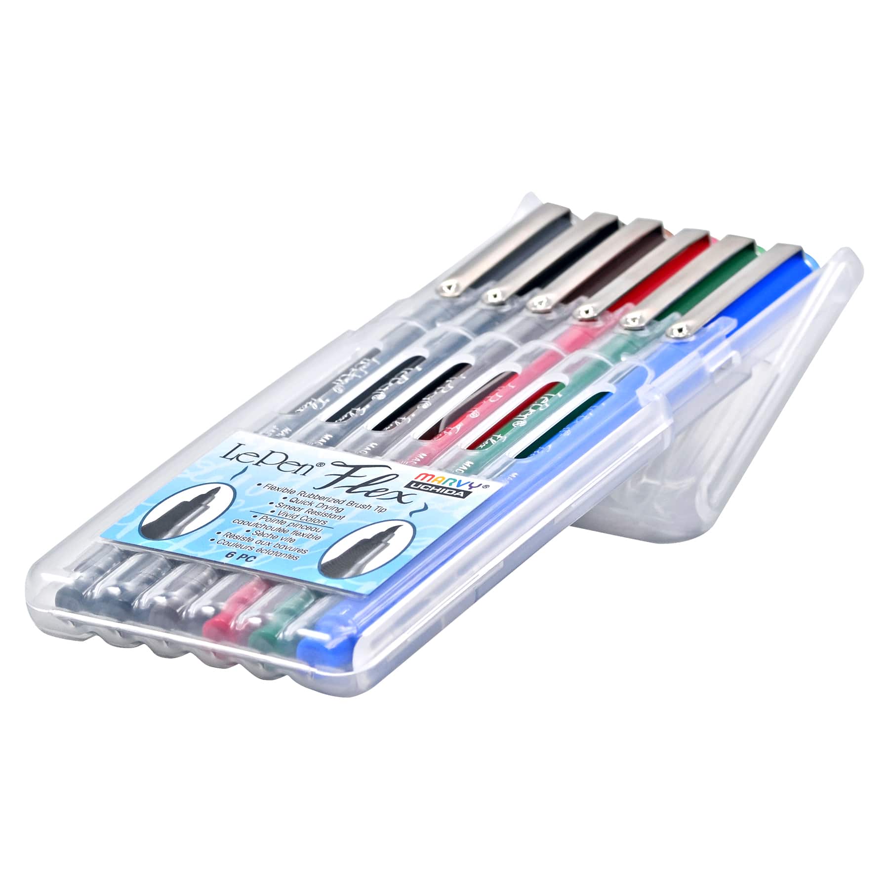 Marvy® Uchida LePen® Flex 6 Primary Pen Set