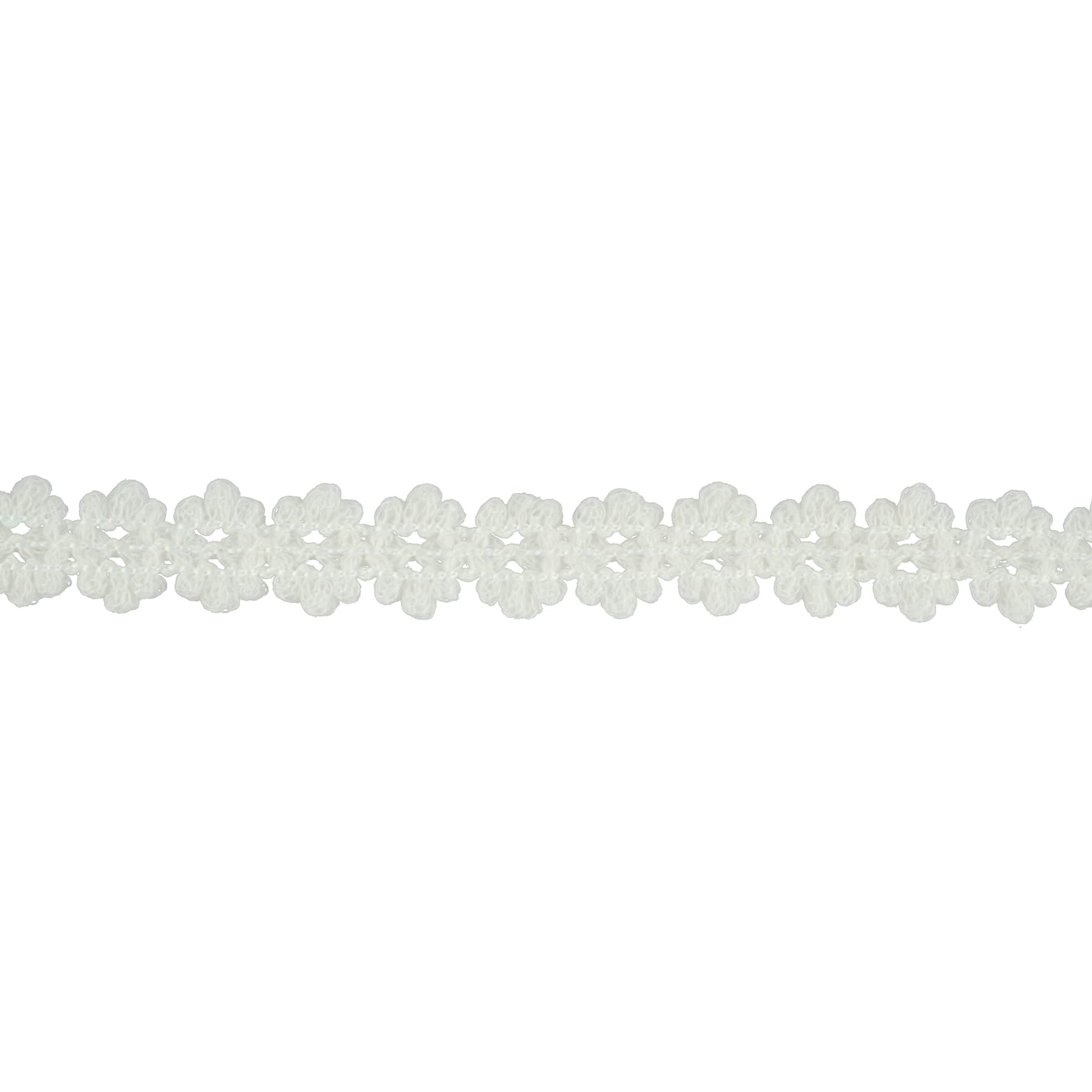 0.8&#x22; Crochet Flower Lace Trim by Celebrate It&#xAE;