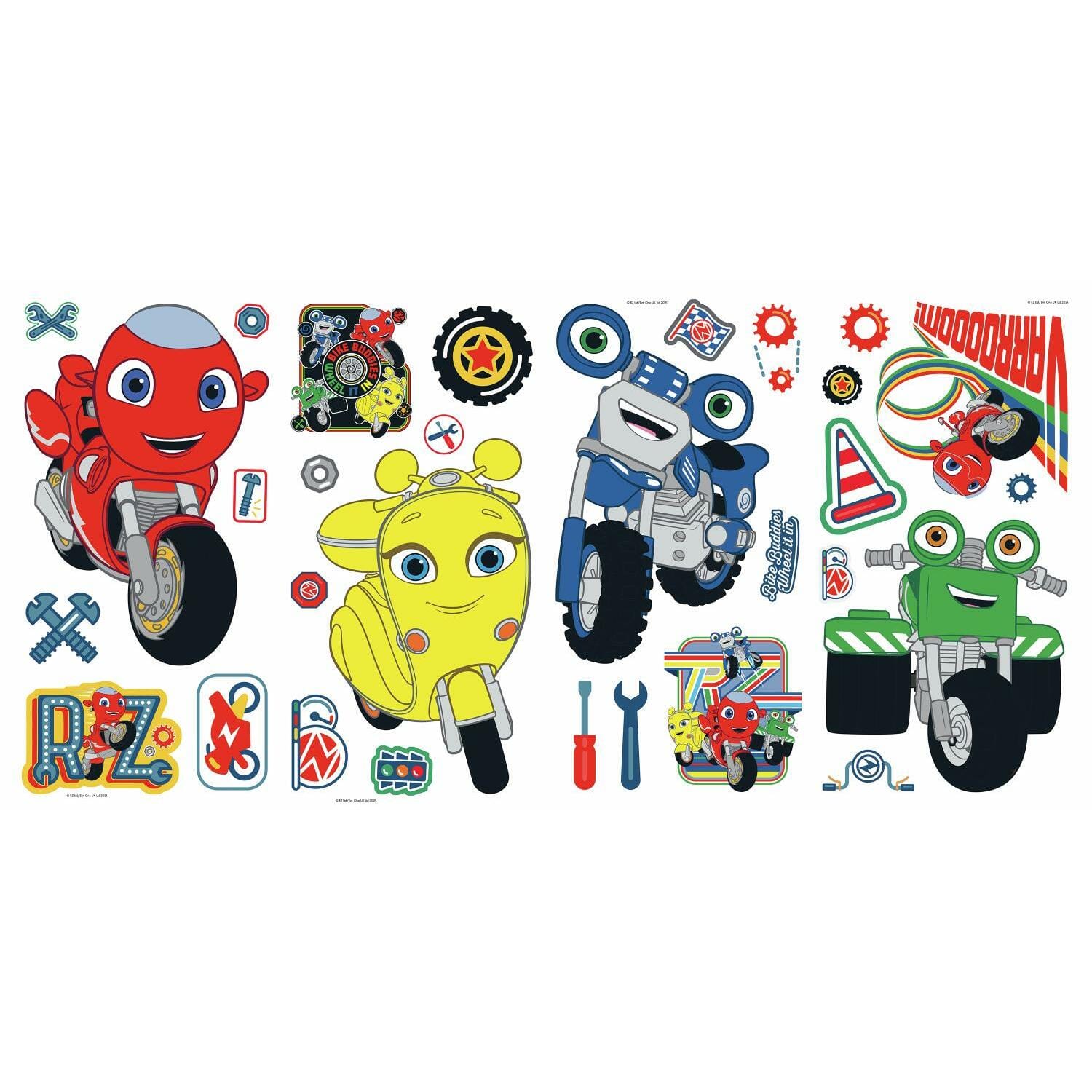 RoomMates Ricky Zoom Peel &#x26; Stick Wall Decals