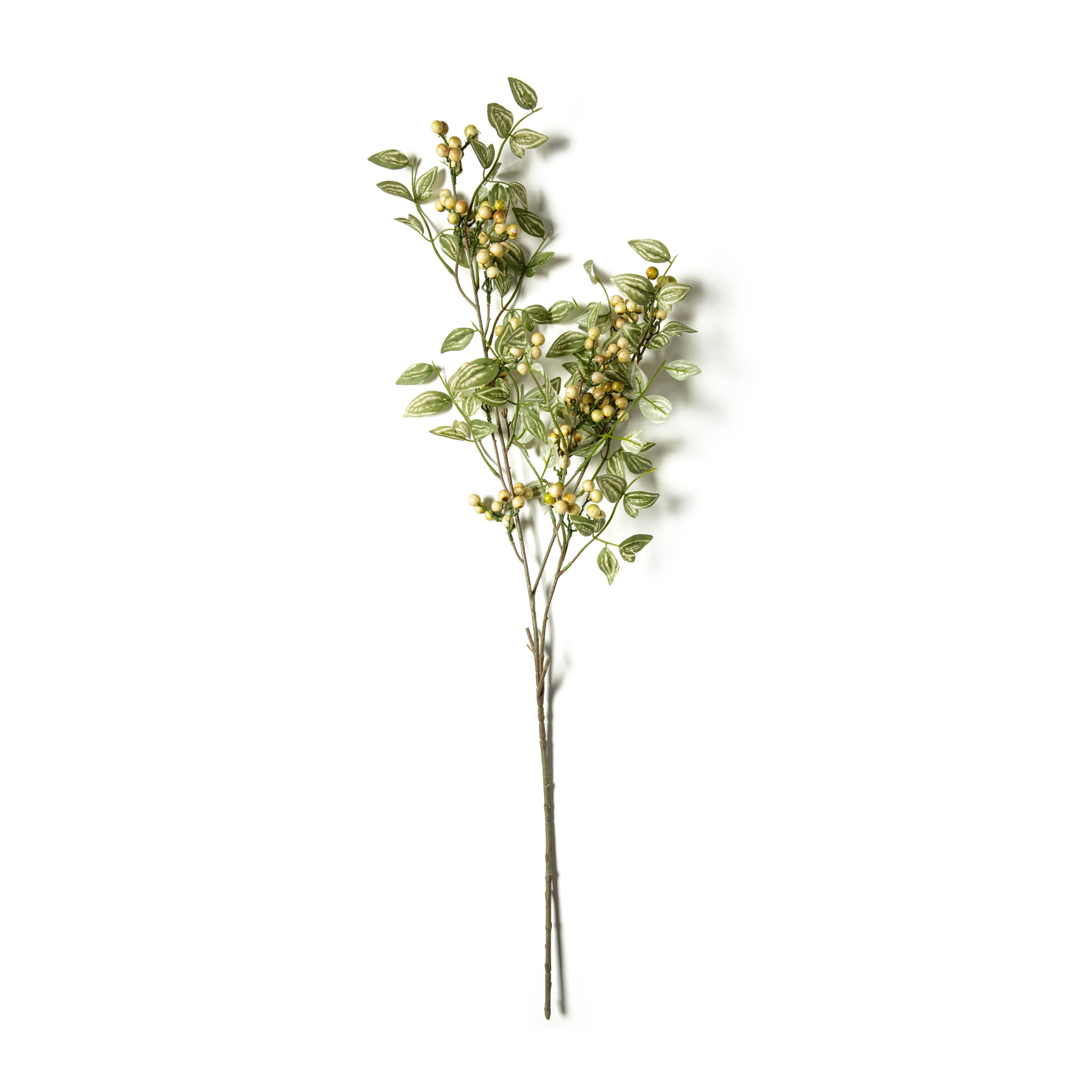 6 Pack: Yellow &#x26; Green Berry Stem with Leaves by Ashland&#xAE;