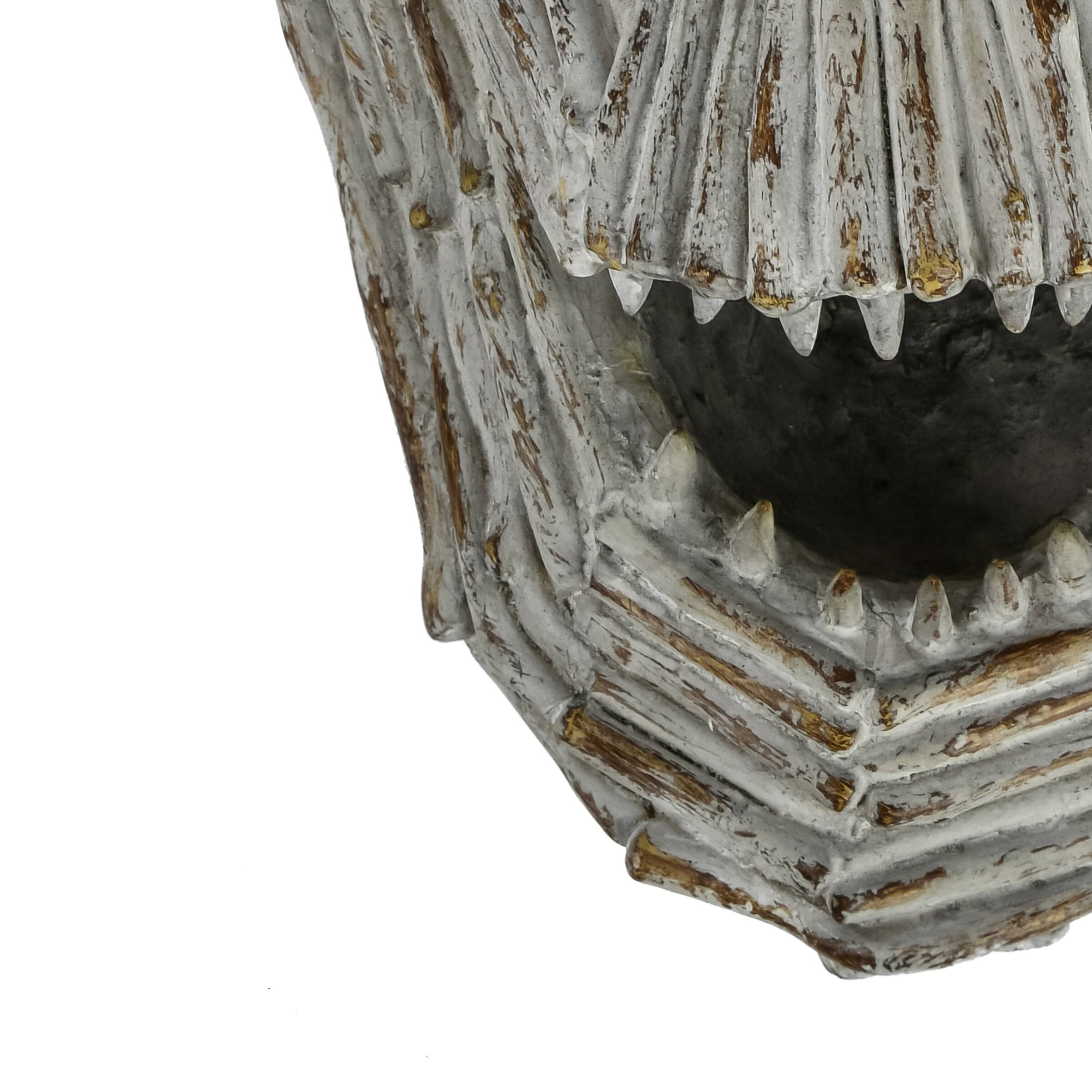 15" Driftwood Ghost Face Décor