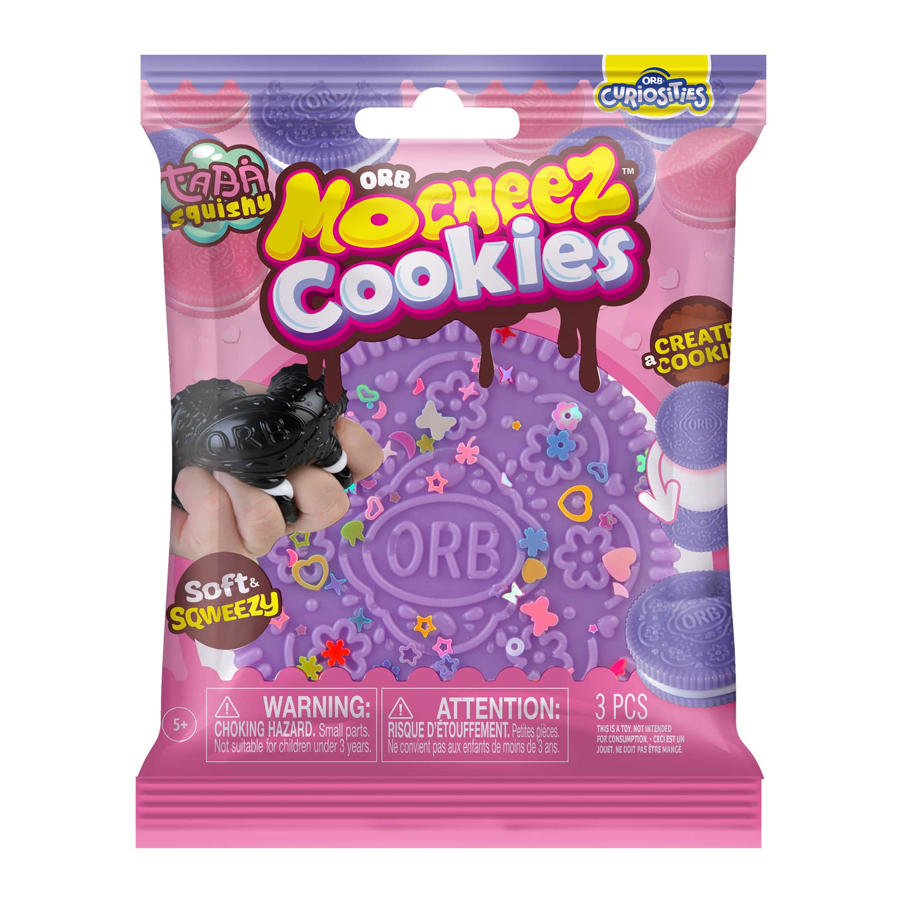 Assorted Orb&#x2122;  Mocheez Cookies Squishy Toy, 1pc.