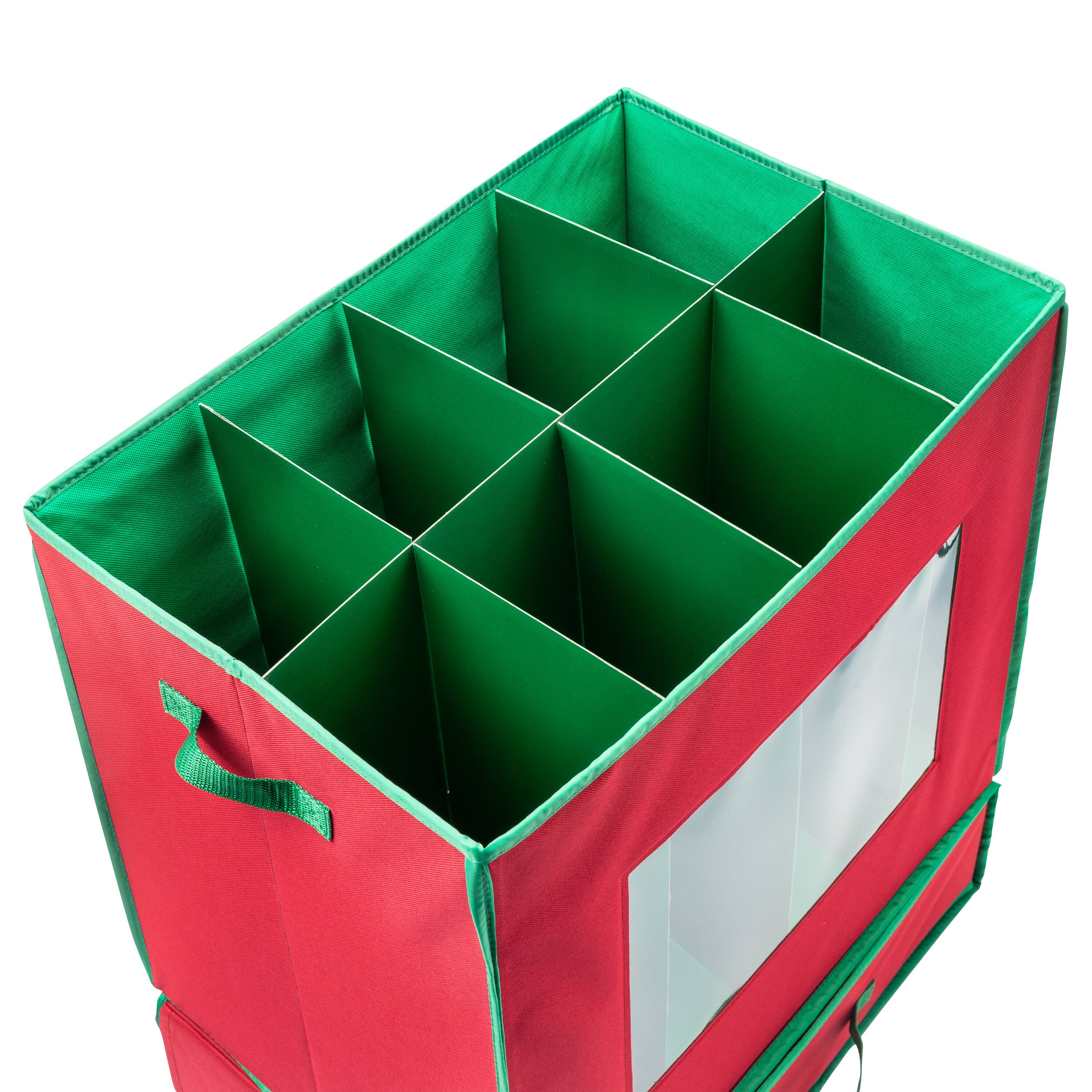 Honey Can Do Red Holiday Décor Box