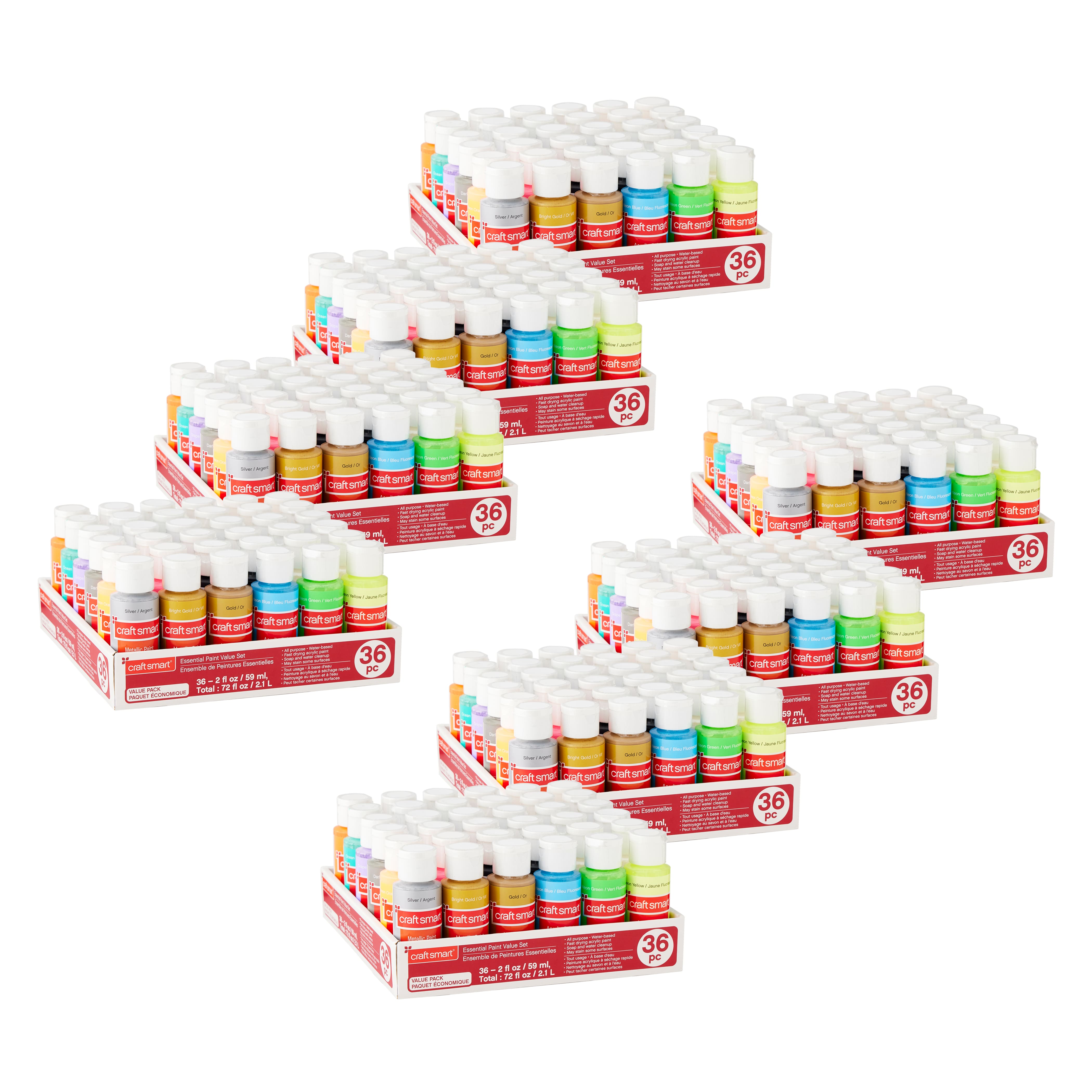 8 Packs: 36 ct. (288 total) Essential Paint Value Set by Craft Smart®