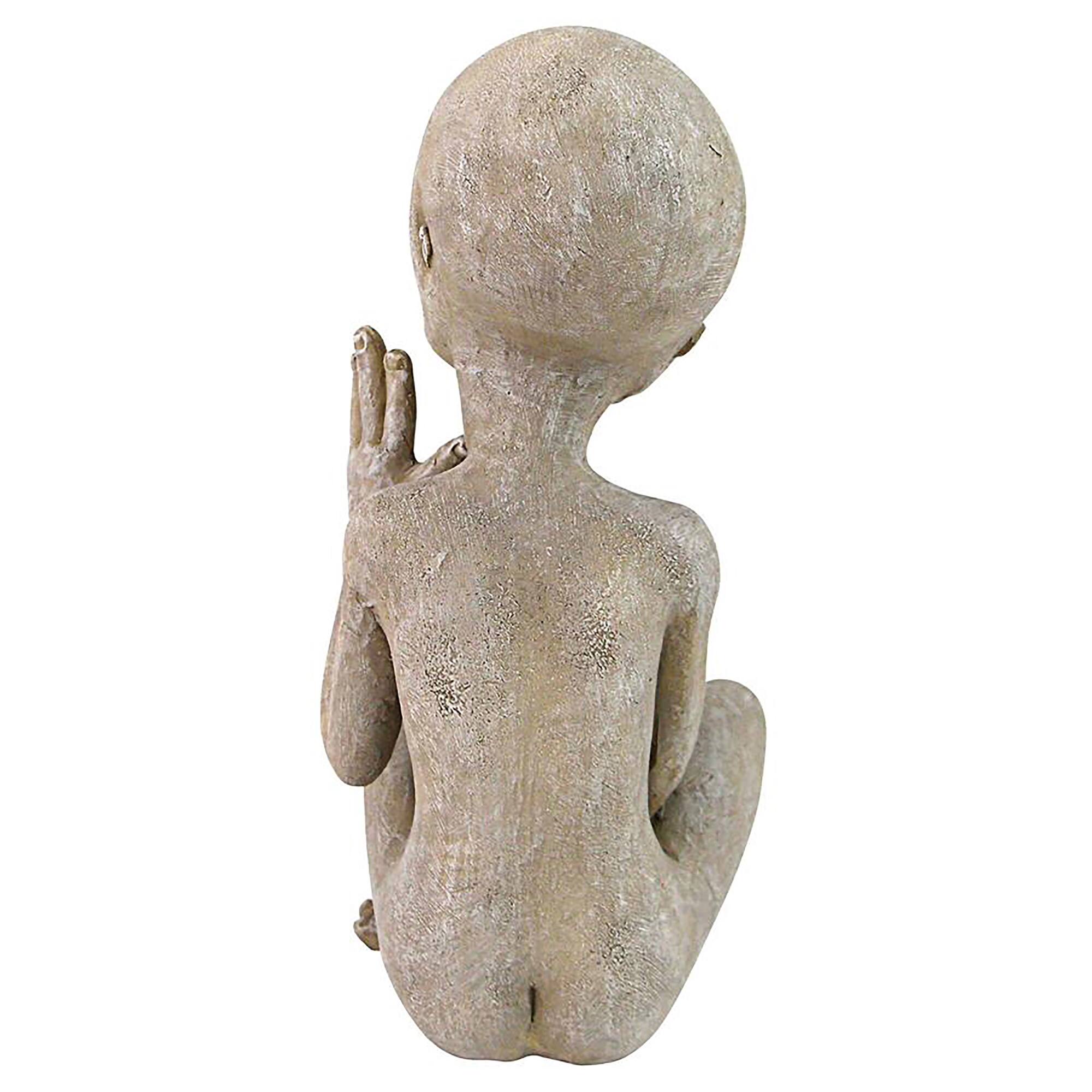 Design Toscano 8.5&#x22; Greetings Earthlings UFO Alien Statue
