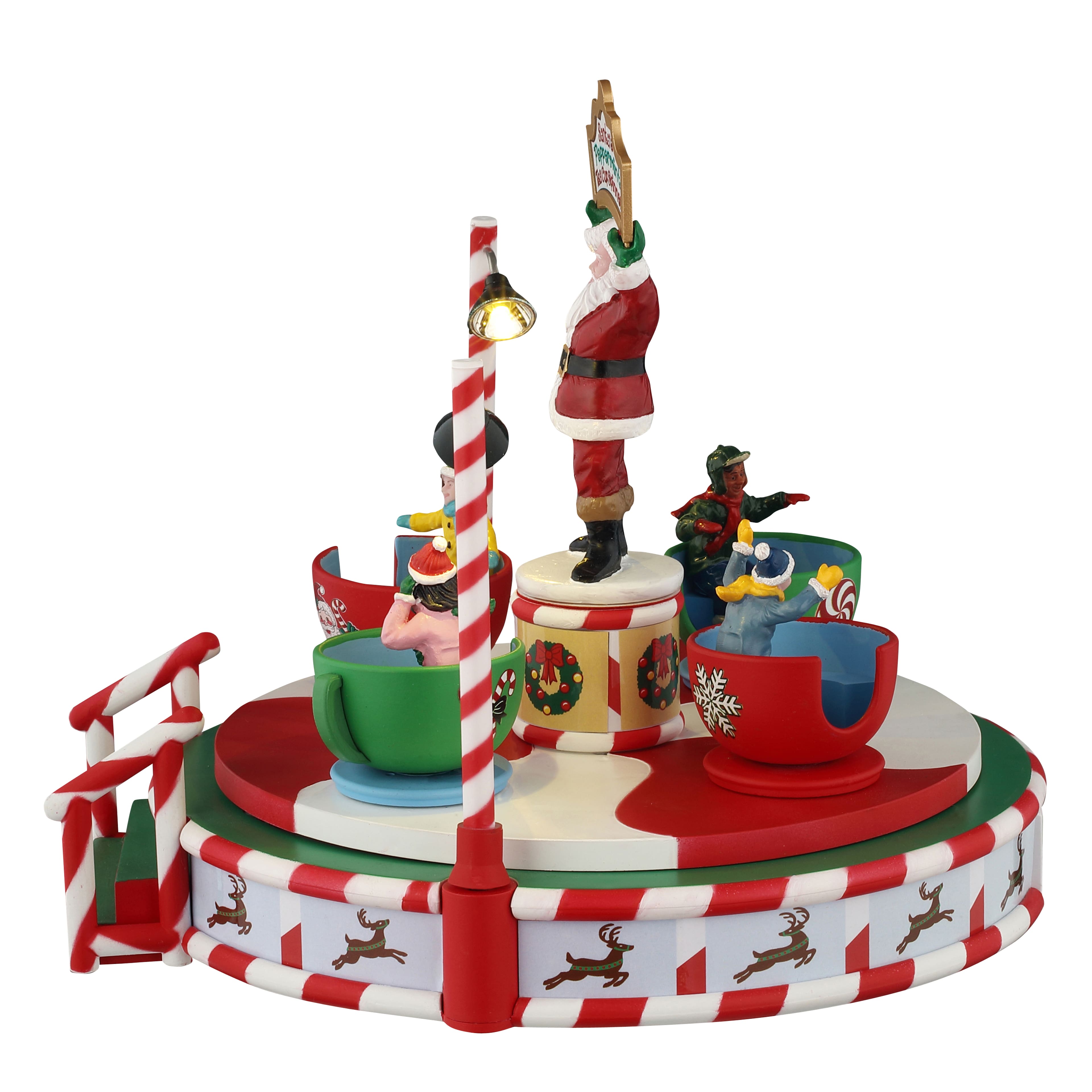 Lemax&#xAE; Carnival Santa&#x27;s Peppermint Teacup Spinner