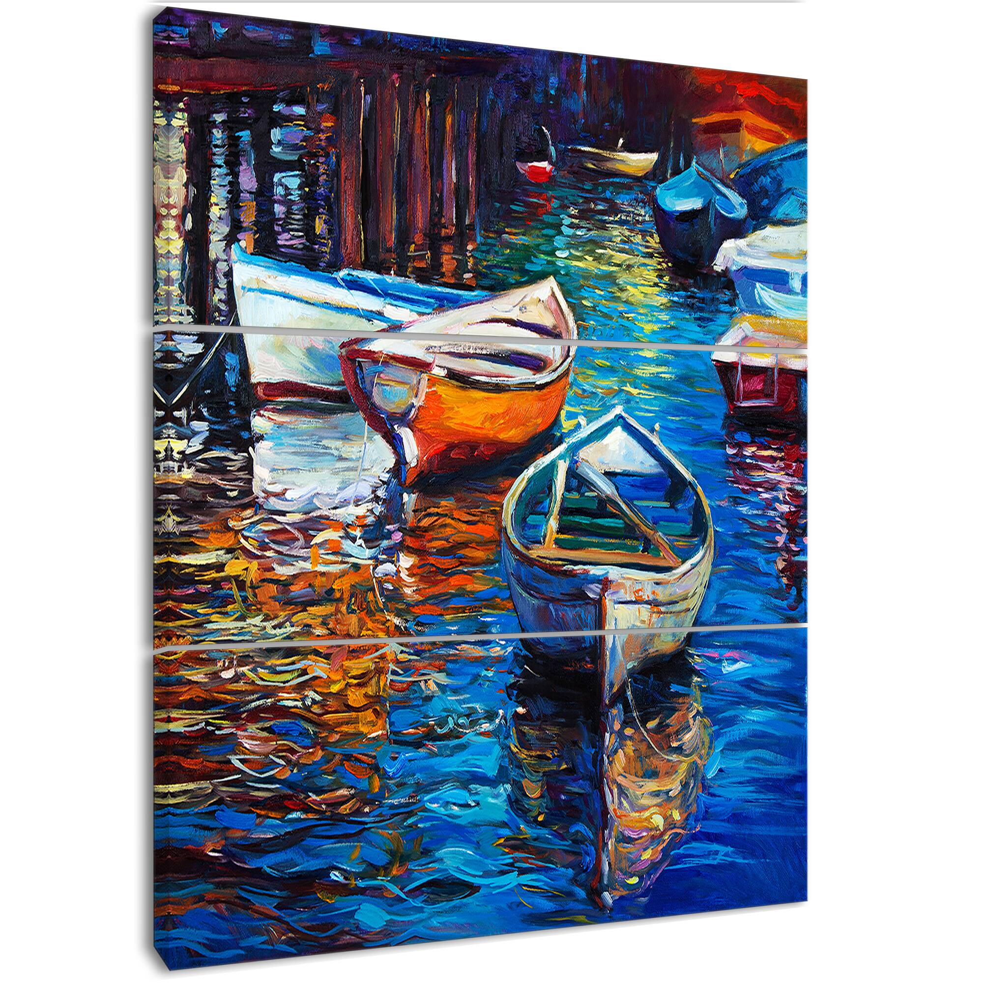 Designart - Boat over the lake