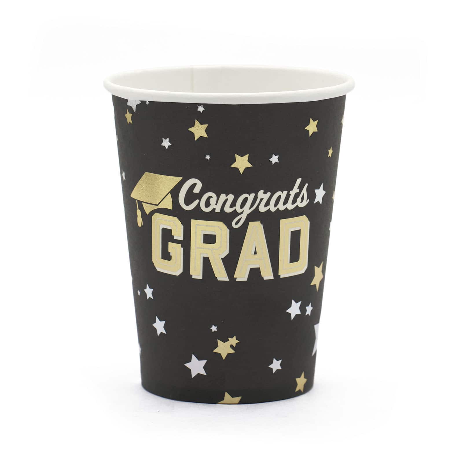CEL GRA PPR CUP BLACK 9OZ