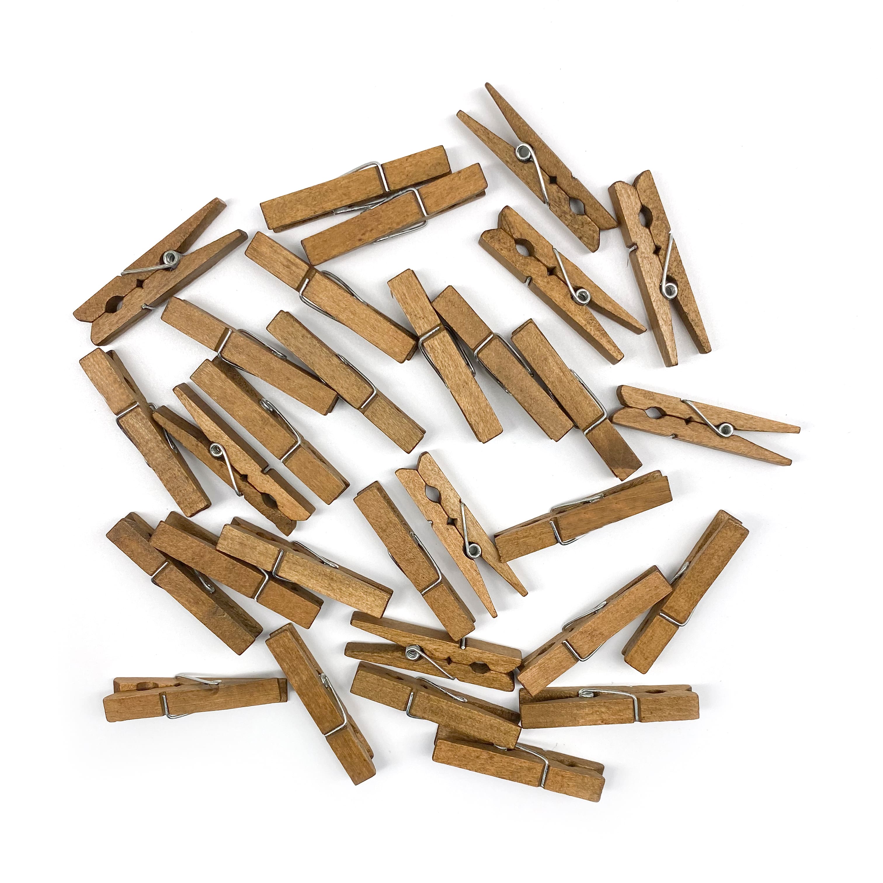 12 Packs: 30 ct. (360 total) Medium Walnut Clothespins by Recollections™