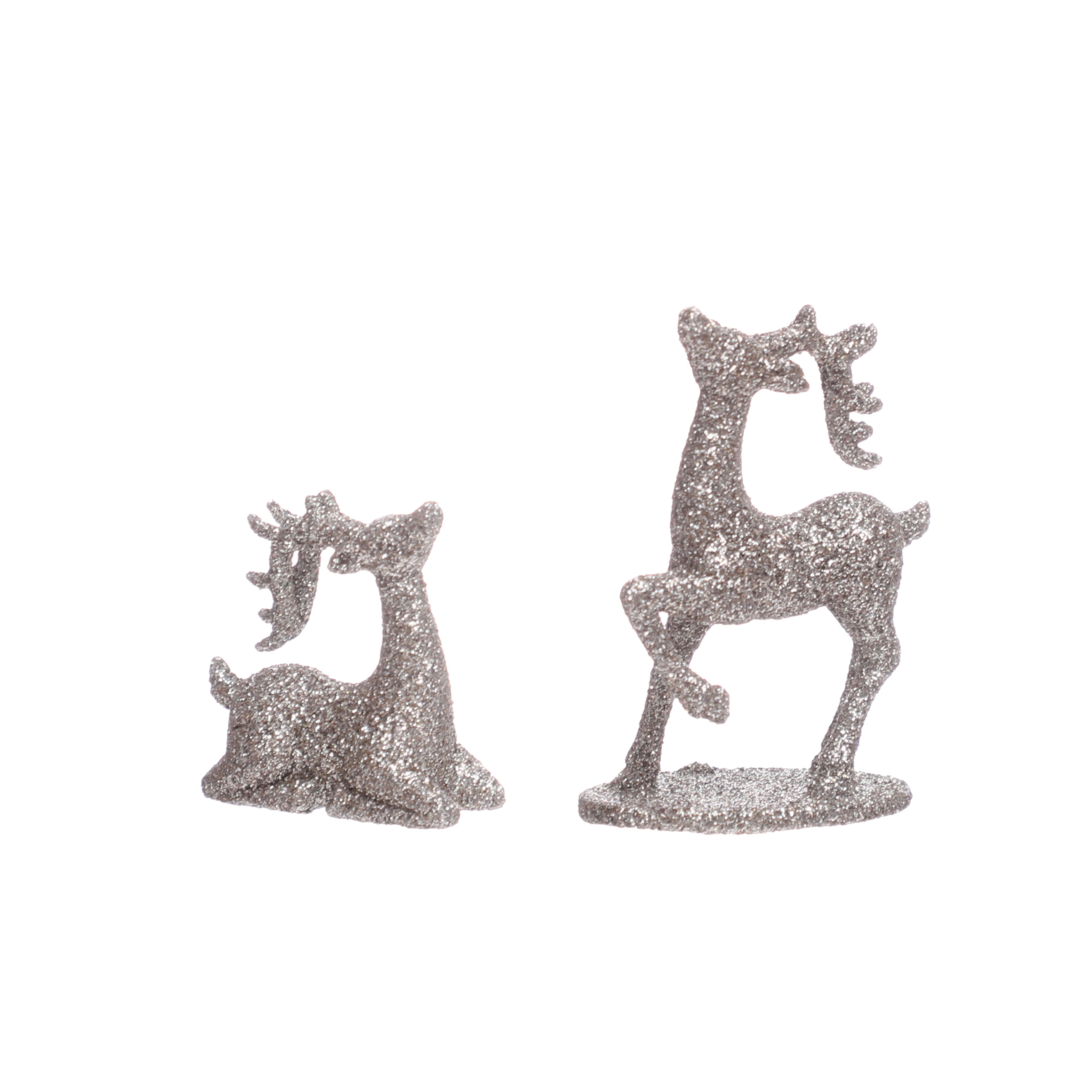 Mini Champagne Glitter Deer, 2ct. by Ashland&#xAE;