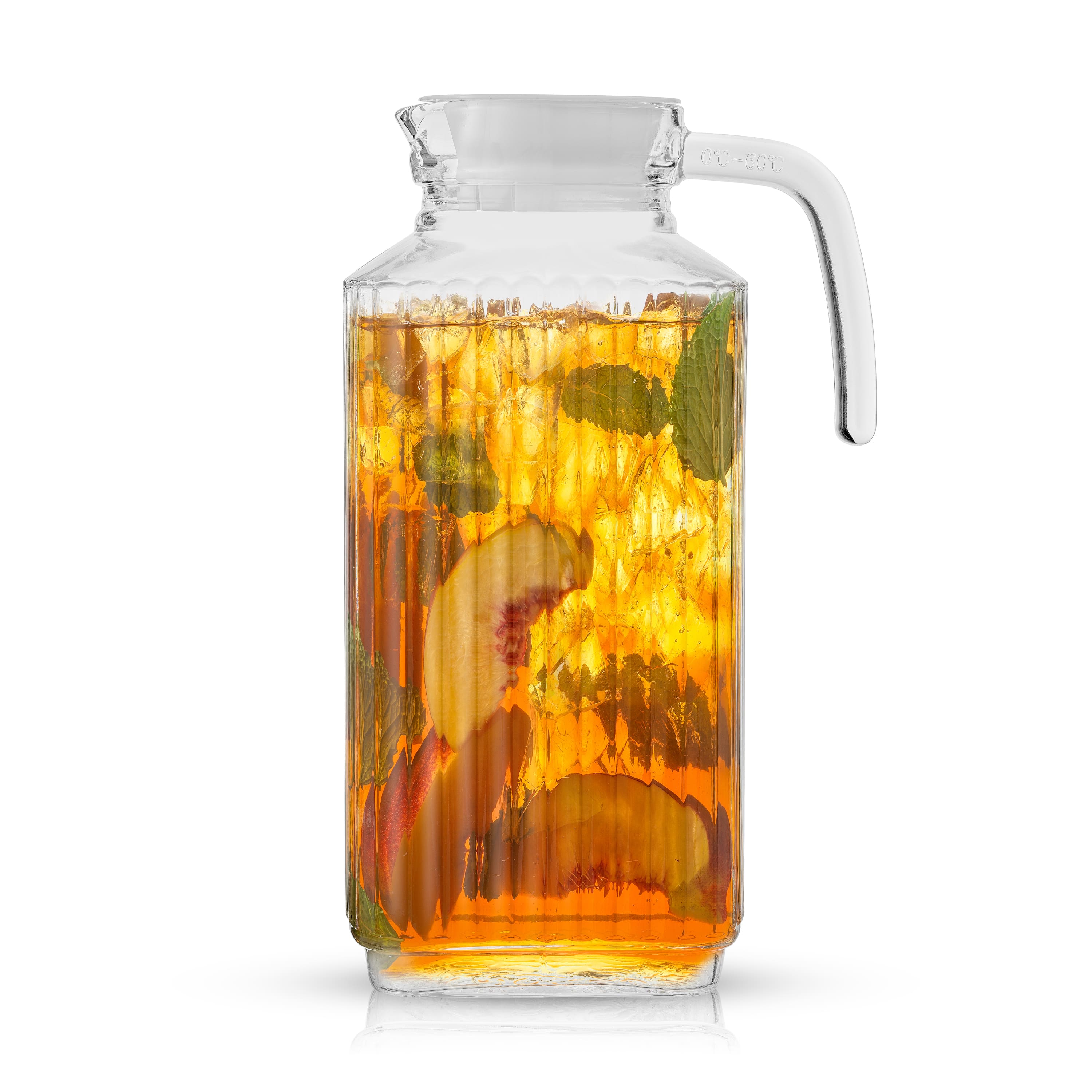 Joyjolt Glass Drink Dispenser, Ice Cylinder, & Fruit Infuser - 1