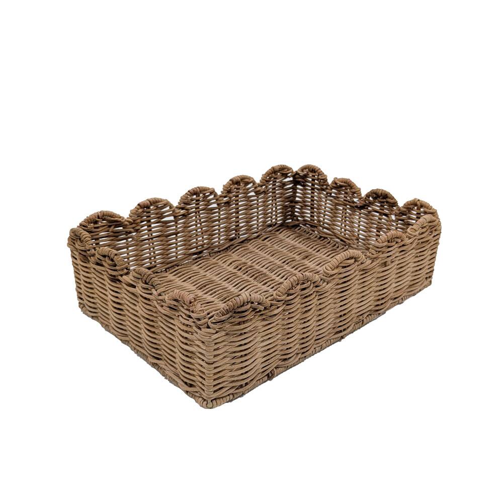 Scallop Rattan Tray by Ashland®