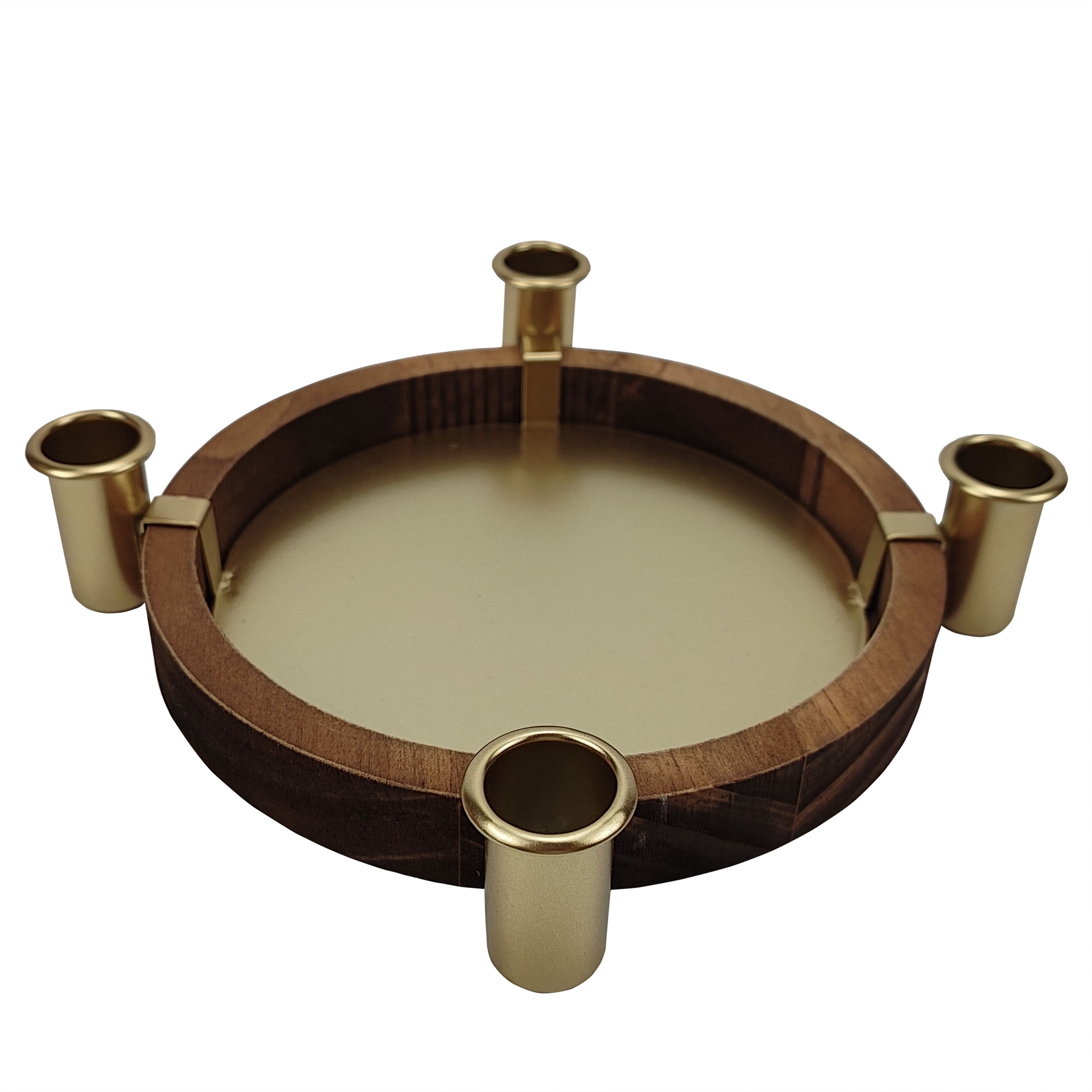 7&#x22; Gold Round Multi Candle Holder by Ashland&#xAE;