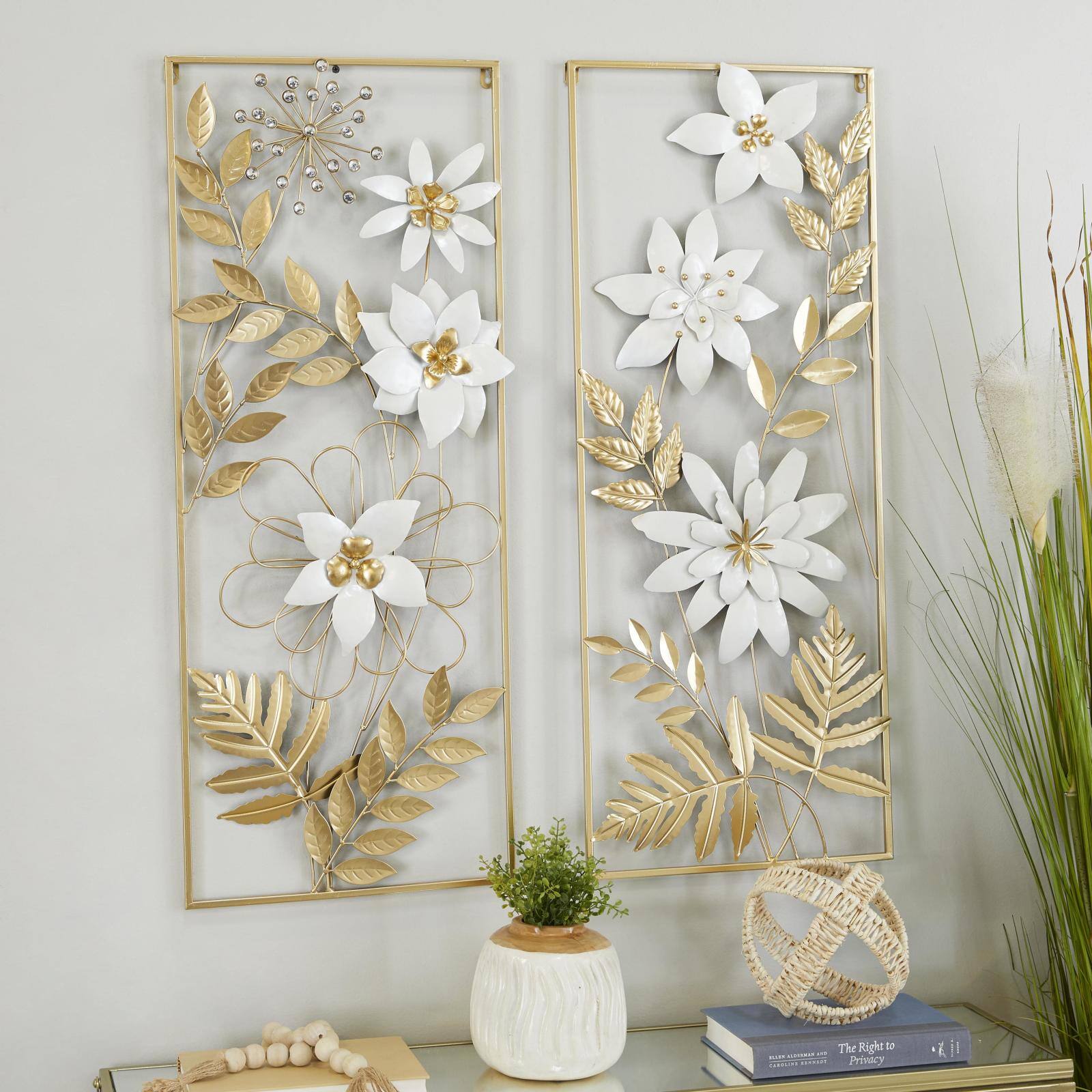 Gold Metal Coastal Wall Décor Set