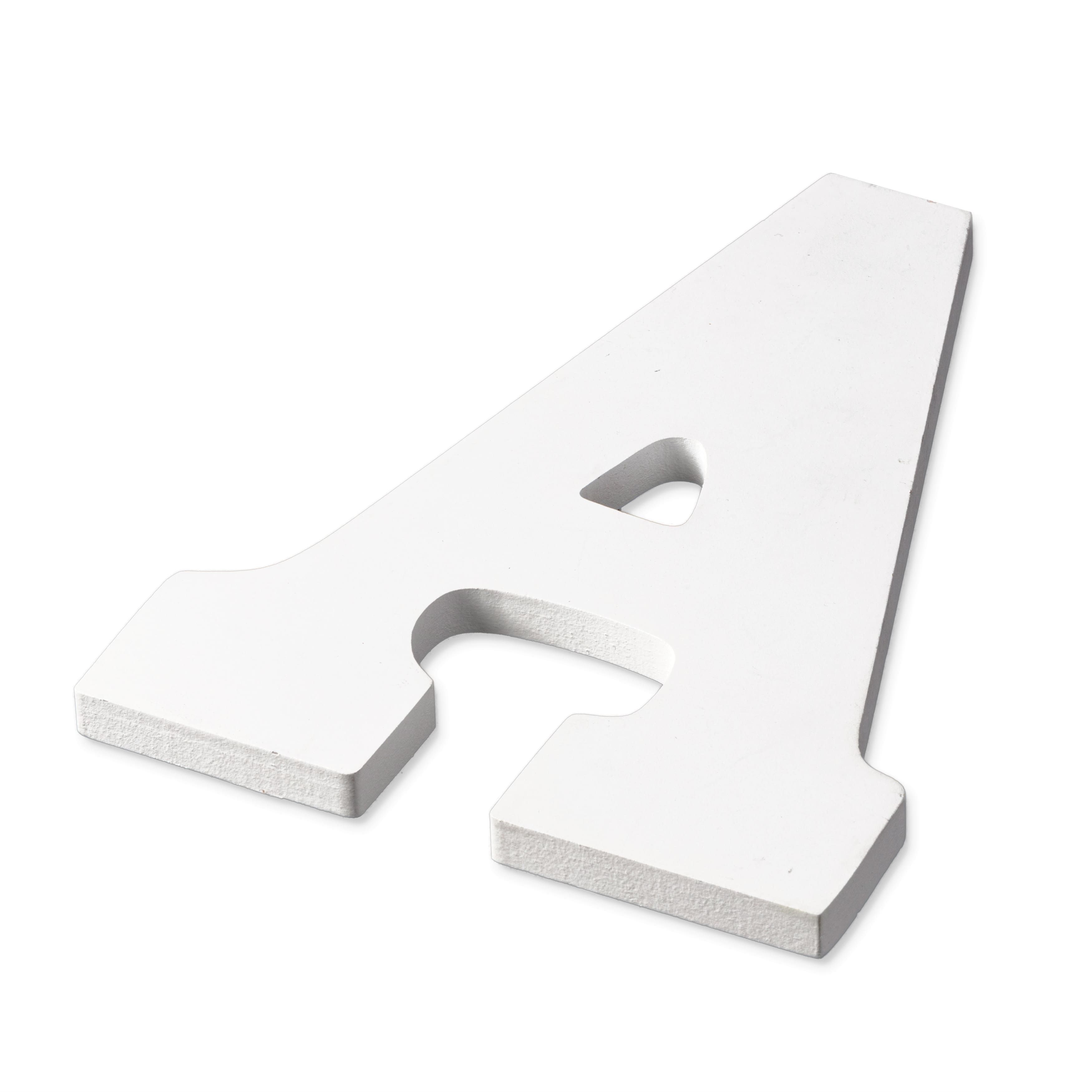 9" White MDF Whimsy Letter by Make Market