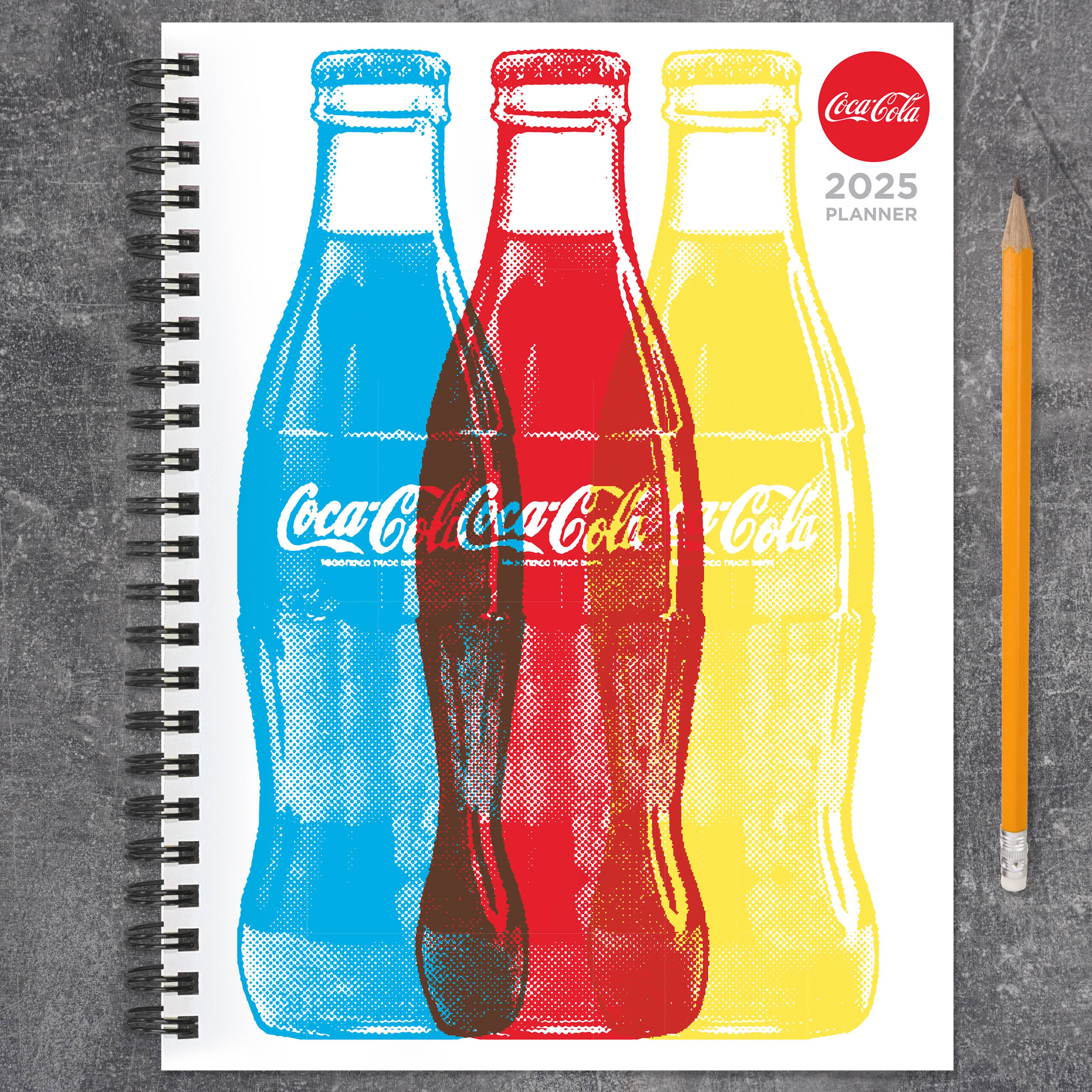 TF Publishing 2025 Medium Coca-Cola Weekly Monthly Spiral Planner
