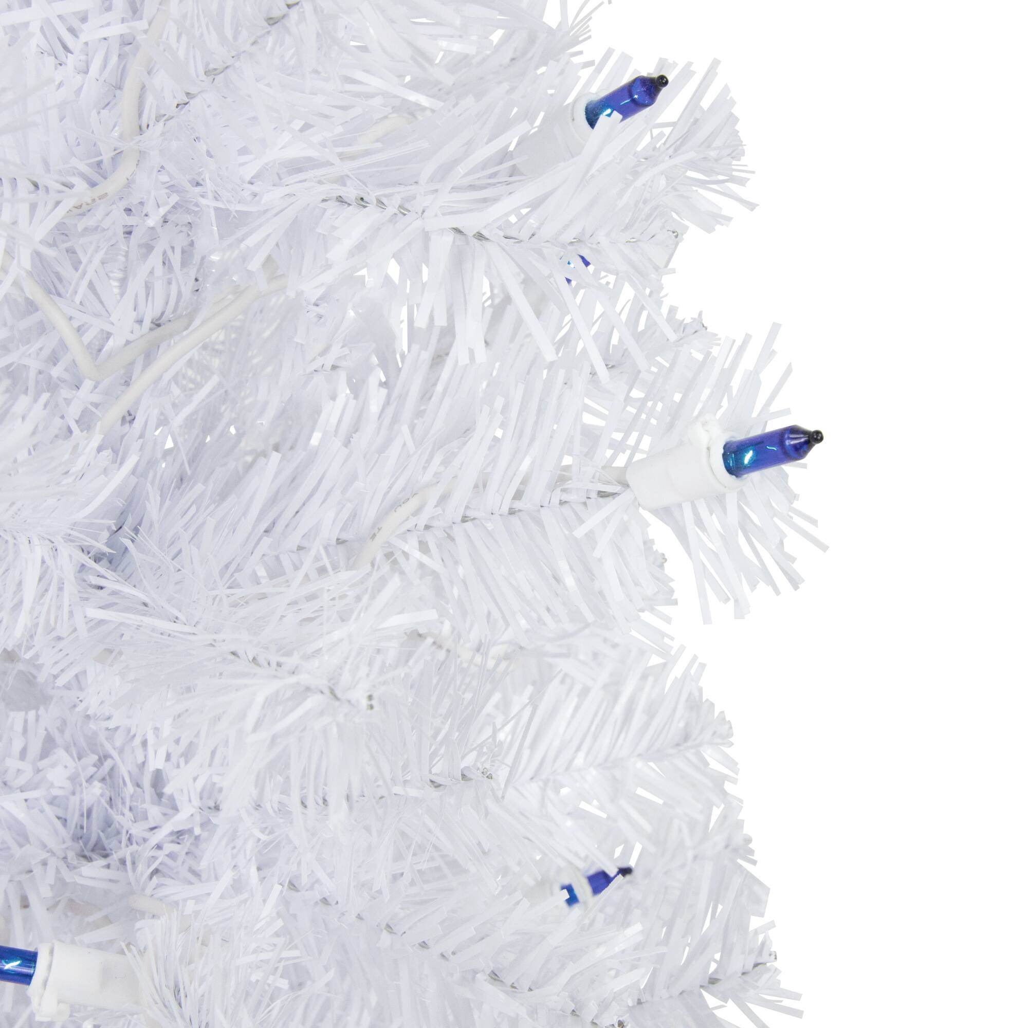 2ft. Pre-Lit Woodbury White Pine Artificial Christmas Tree, Blue Lights
