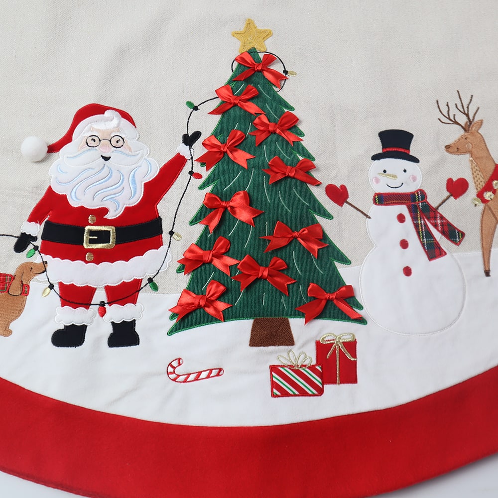 4ft. Santa Christmas Party Tree Skirt by Ashland&#xAE;