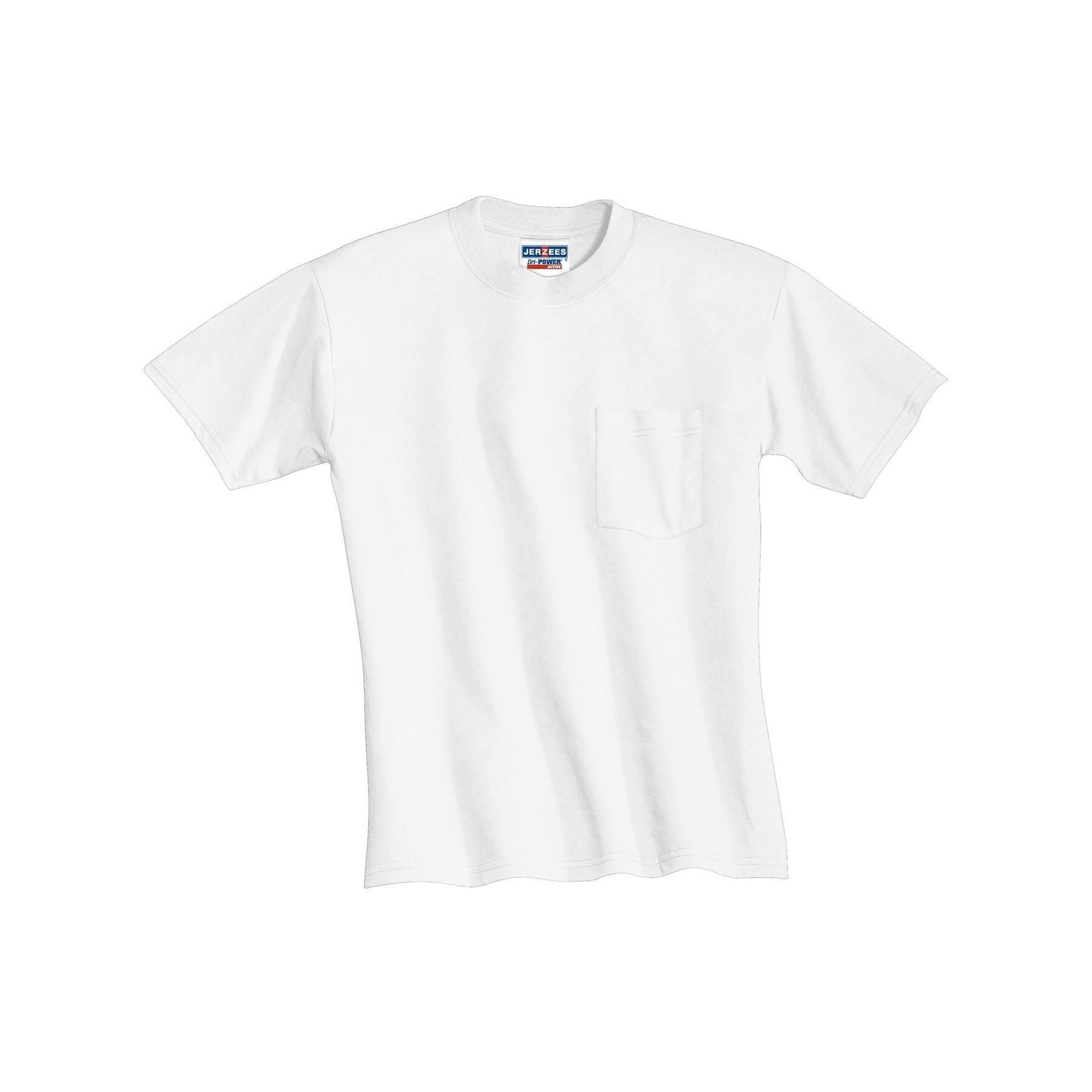 JERZEES® DRI-POWER® 50/50 Cotton/Poly Pocket T-Shirt