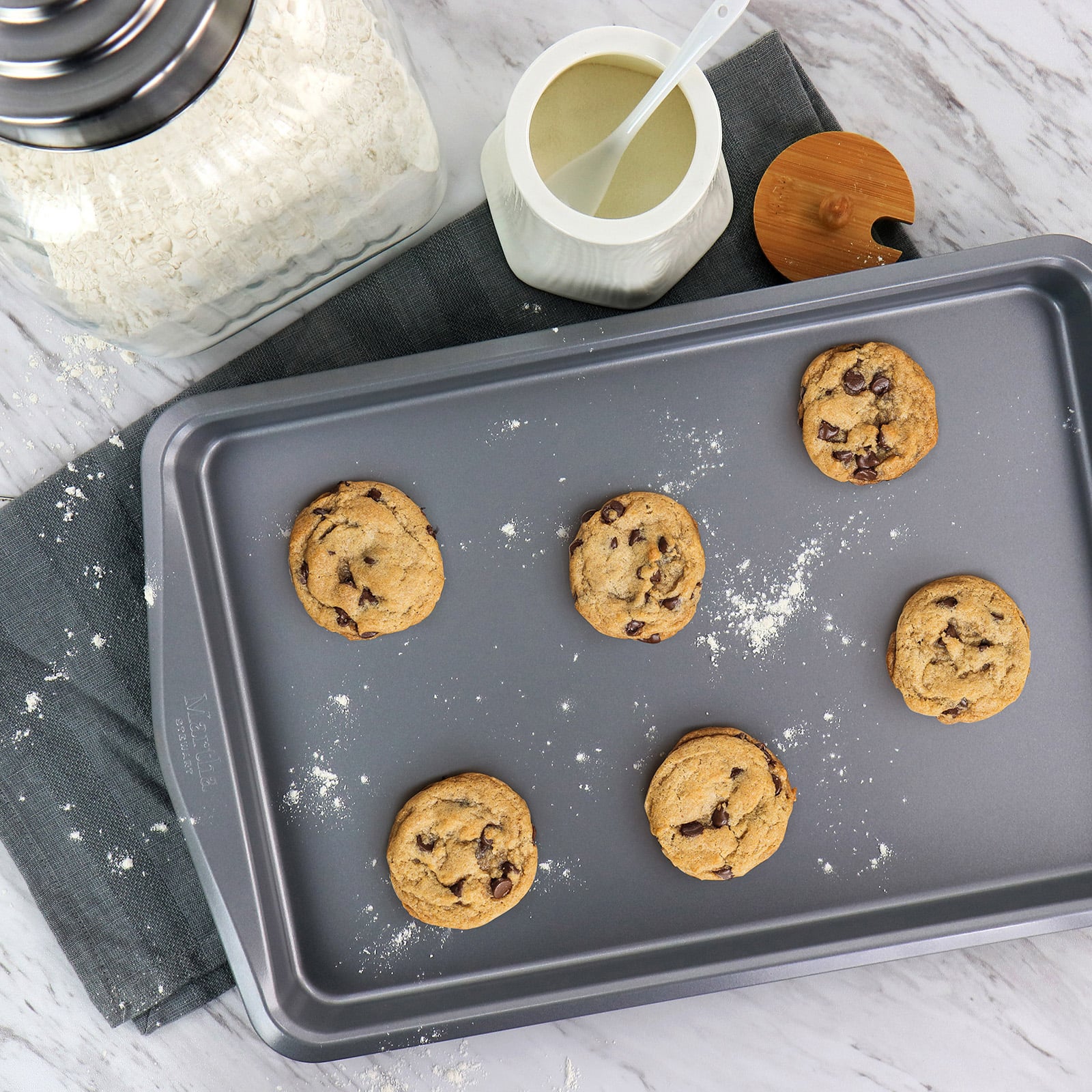 Martha Stewart 2 Piece Carbon Steel Cookie Sheet Set