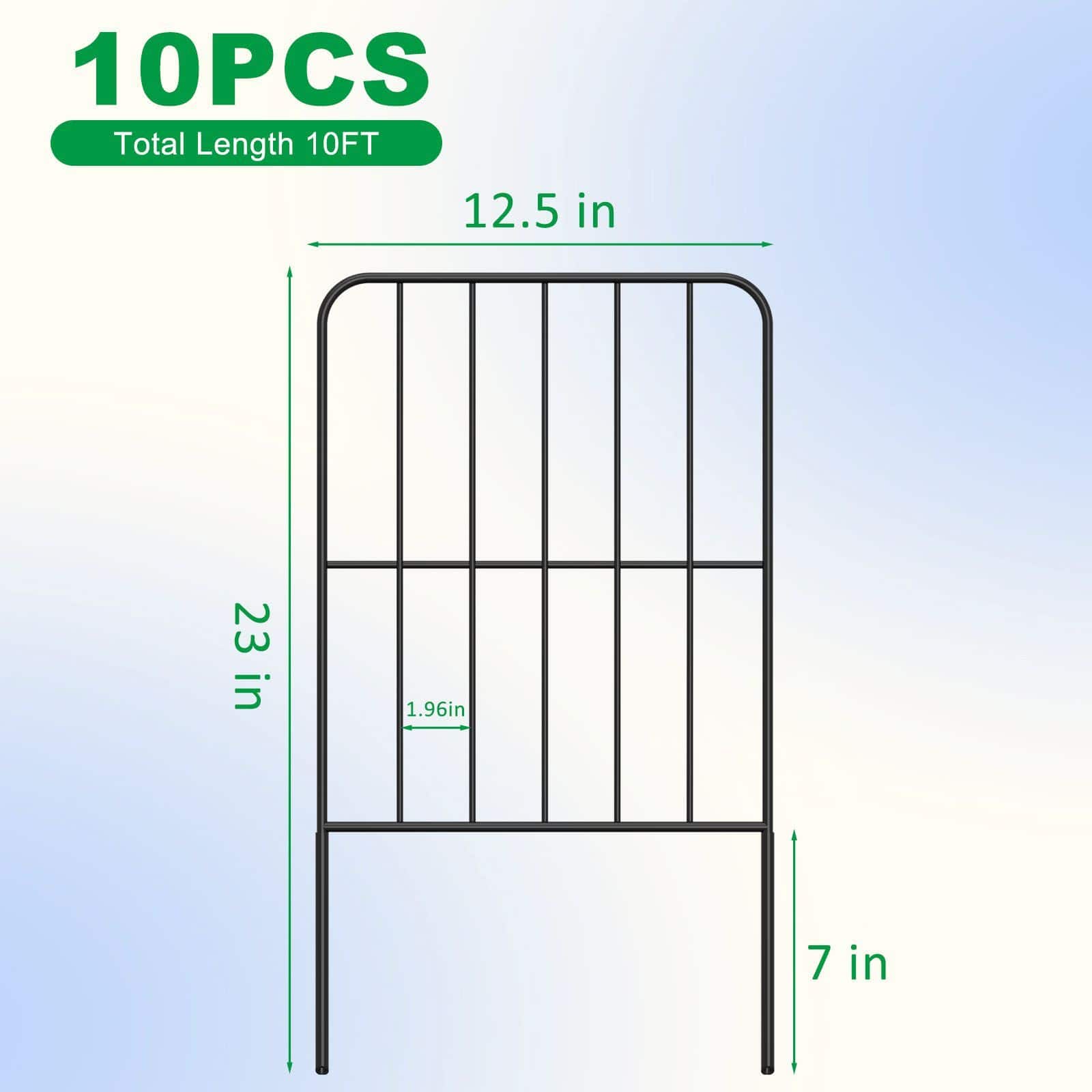NEX™ Outdoor Lawn Landscape Panel Fence with Square Wire, 10ct.