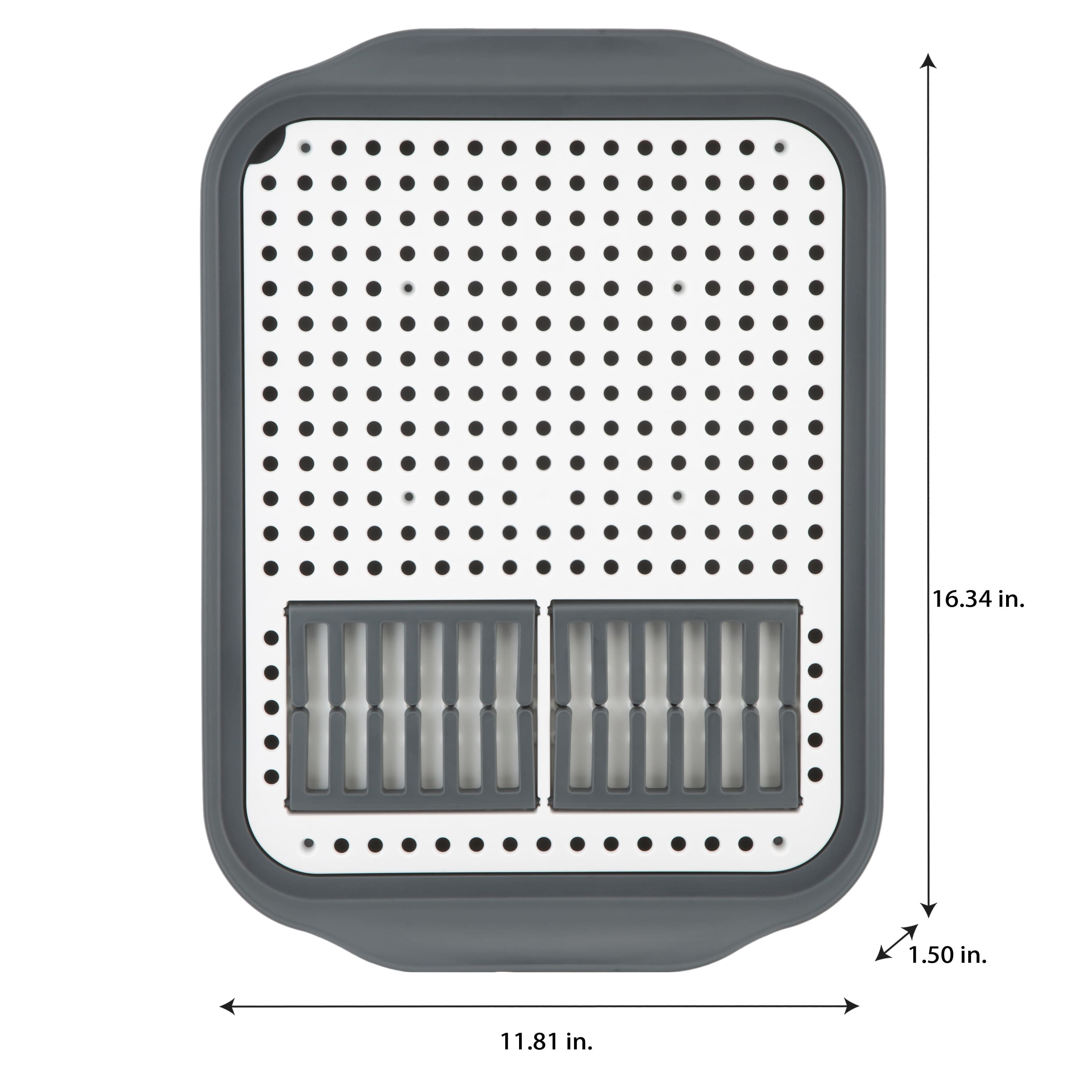 Kitchen Details 2-Tone Self Draining Dish Rack