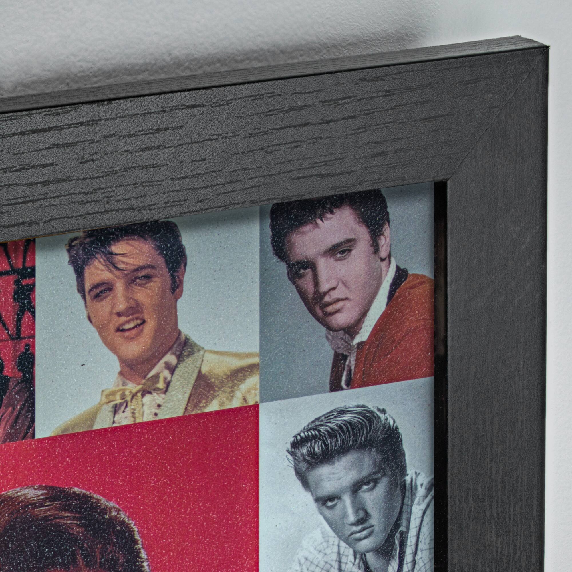 Elvis Presley Photo Collage Framed Wall Art
