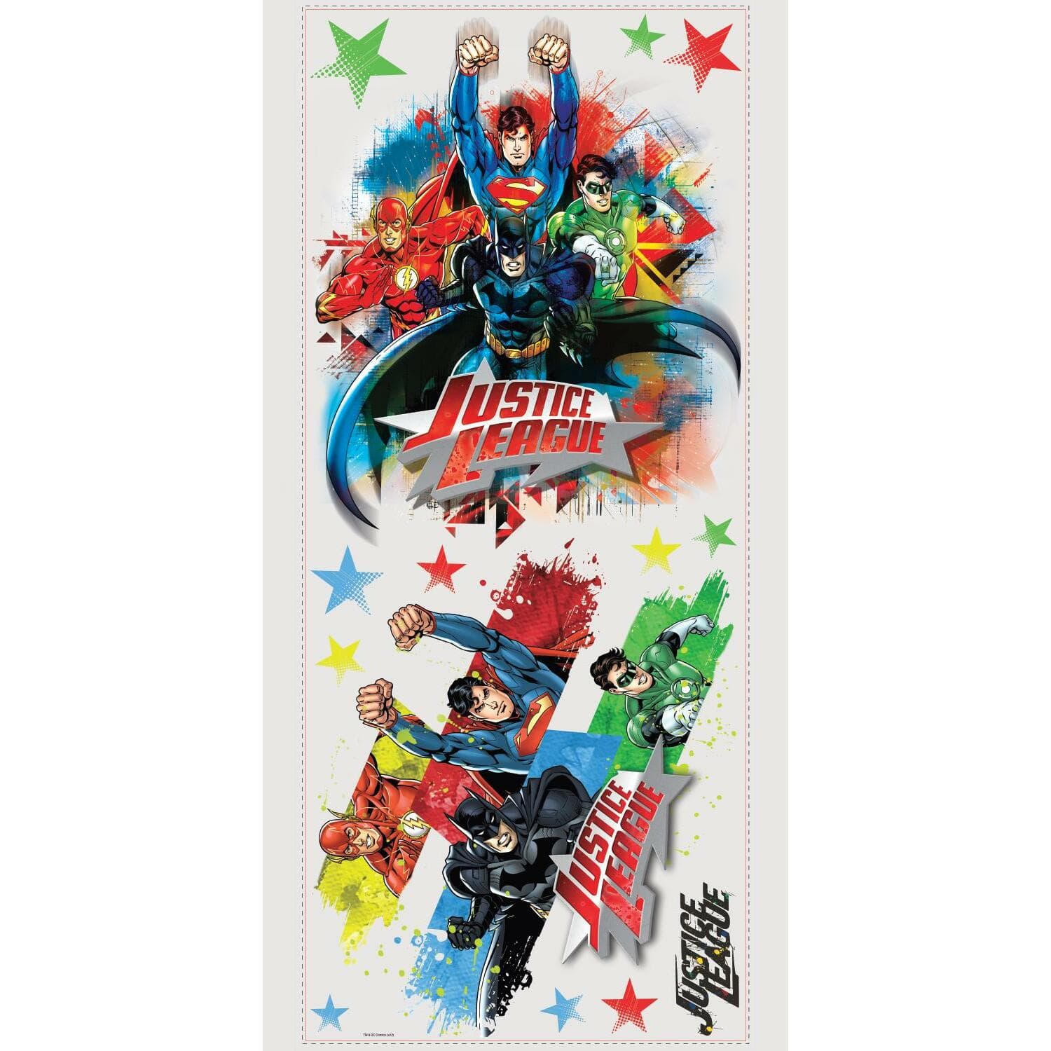 RoomMates Justice League Peel &#x26; Stick Giant Wall Decals