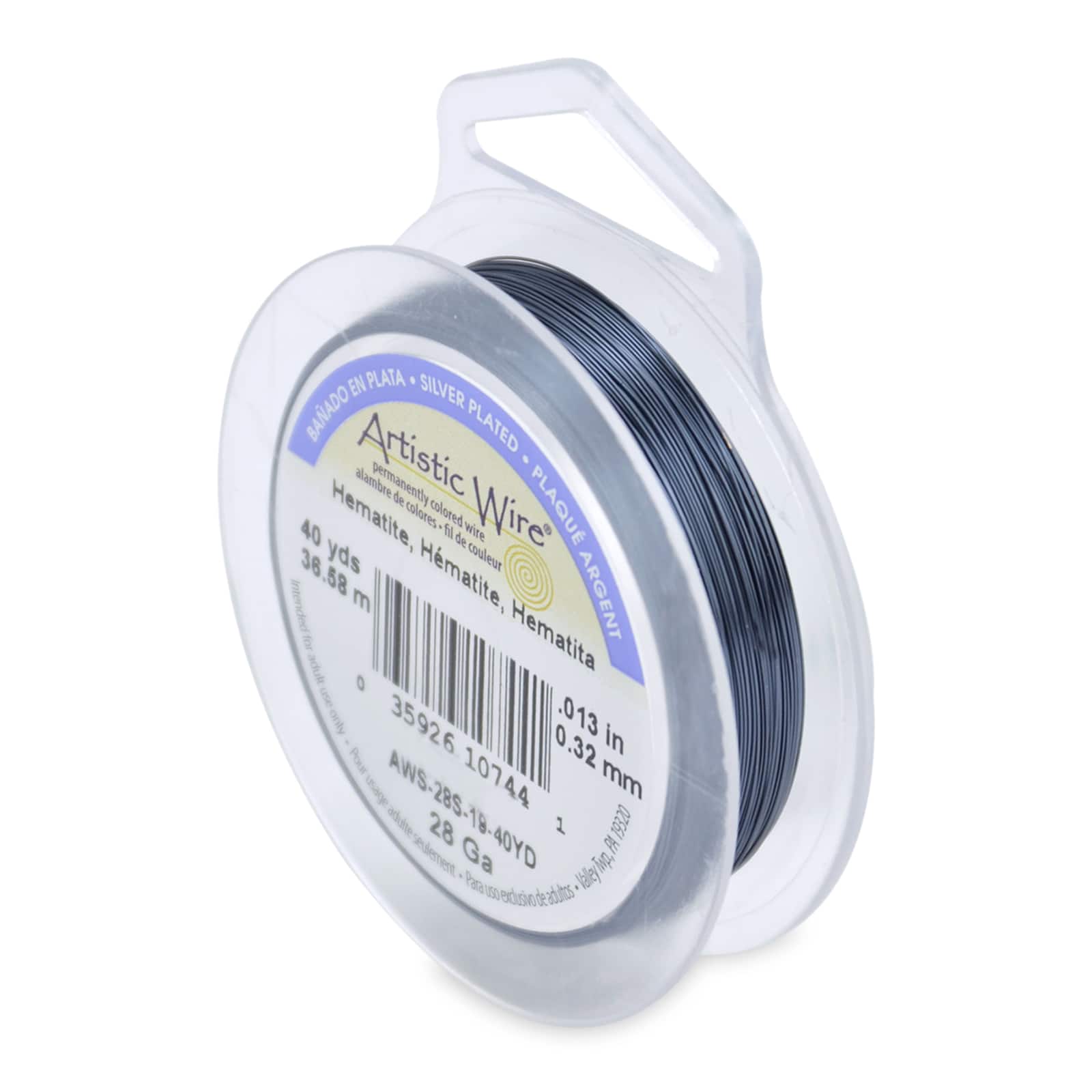 Artistic Wire® 28 Gauge Silver Plated Tarnish Resistant Colored Copper Craft Wire, 40yd.