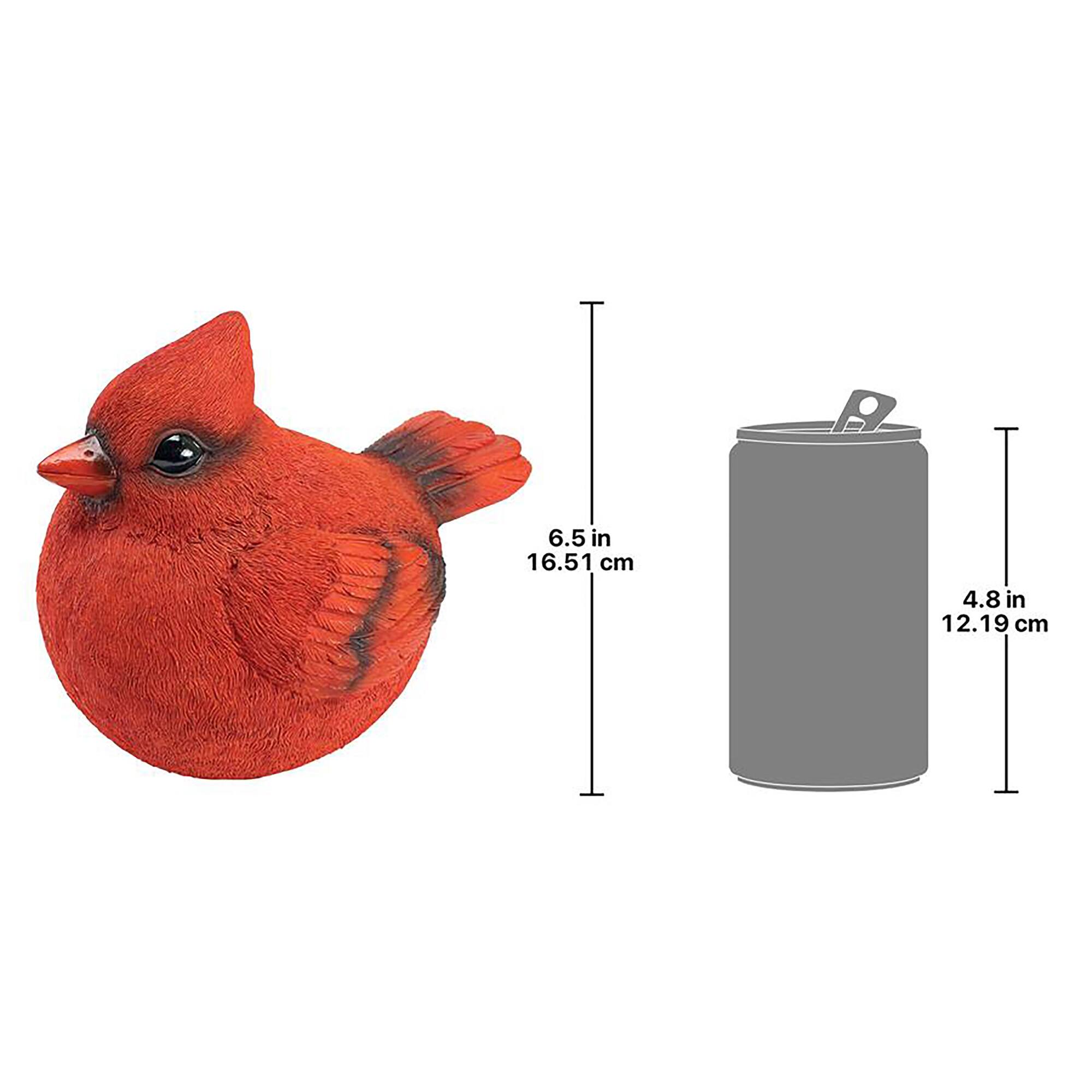 Design Toscano 8" Cardinal Burly Bird Statue