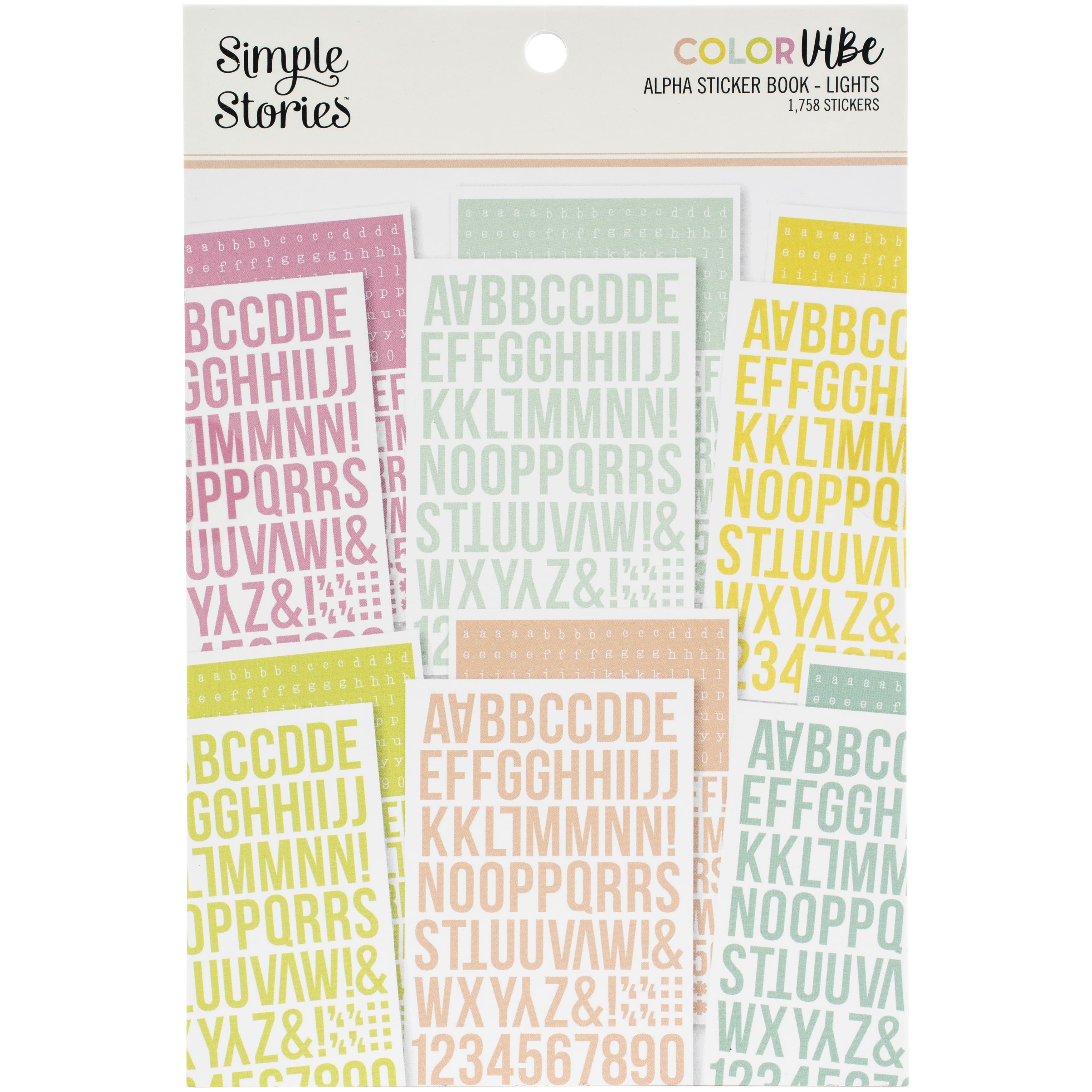 Simple Stories Color Vibe Alpha Sticker Book