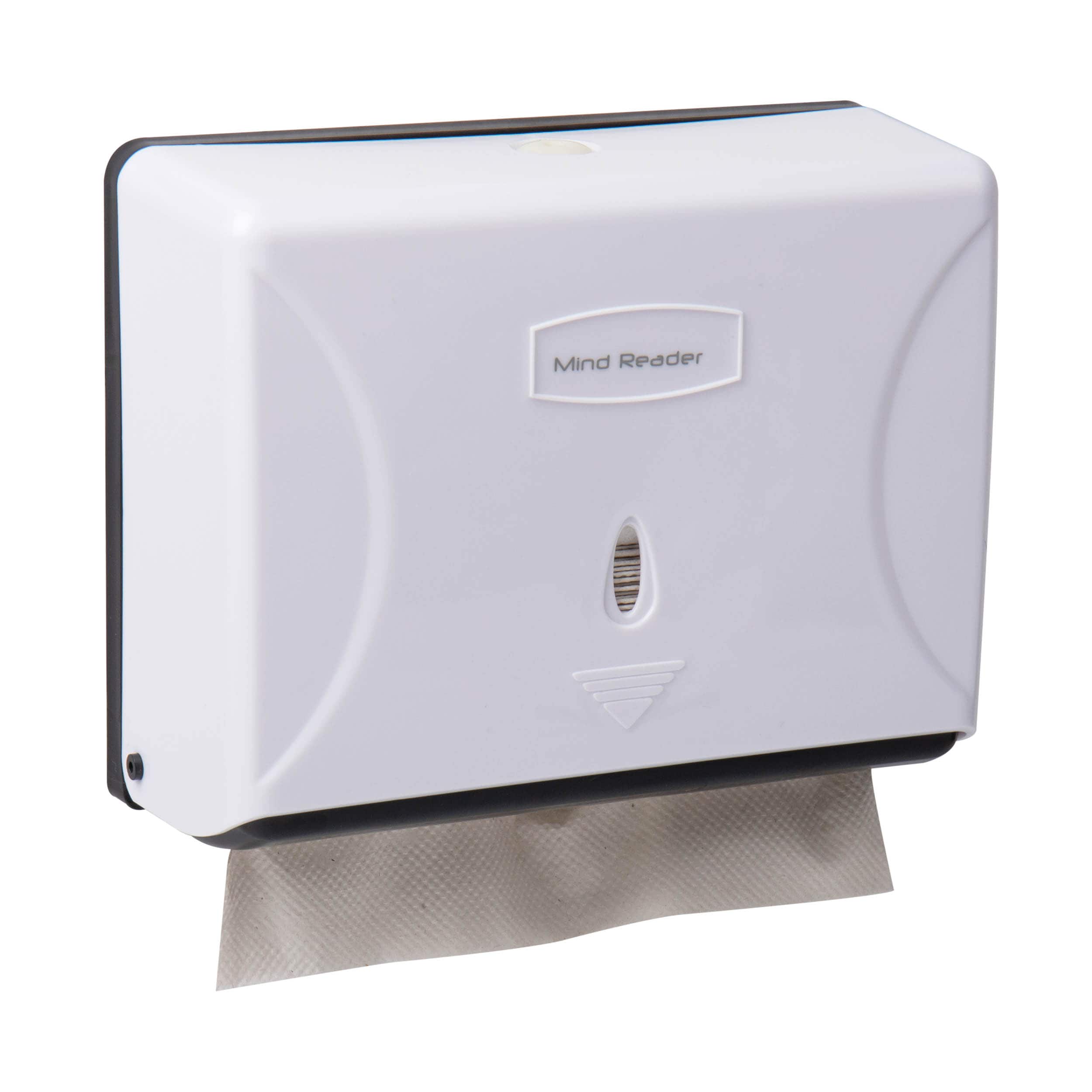 Mind Reader White Multi-Fold Paper Towel Dispenser