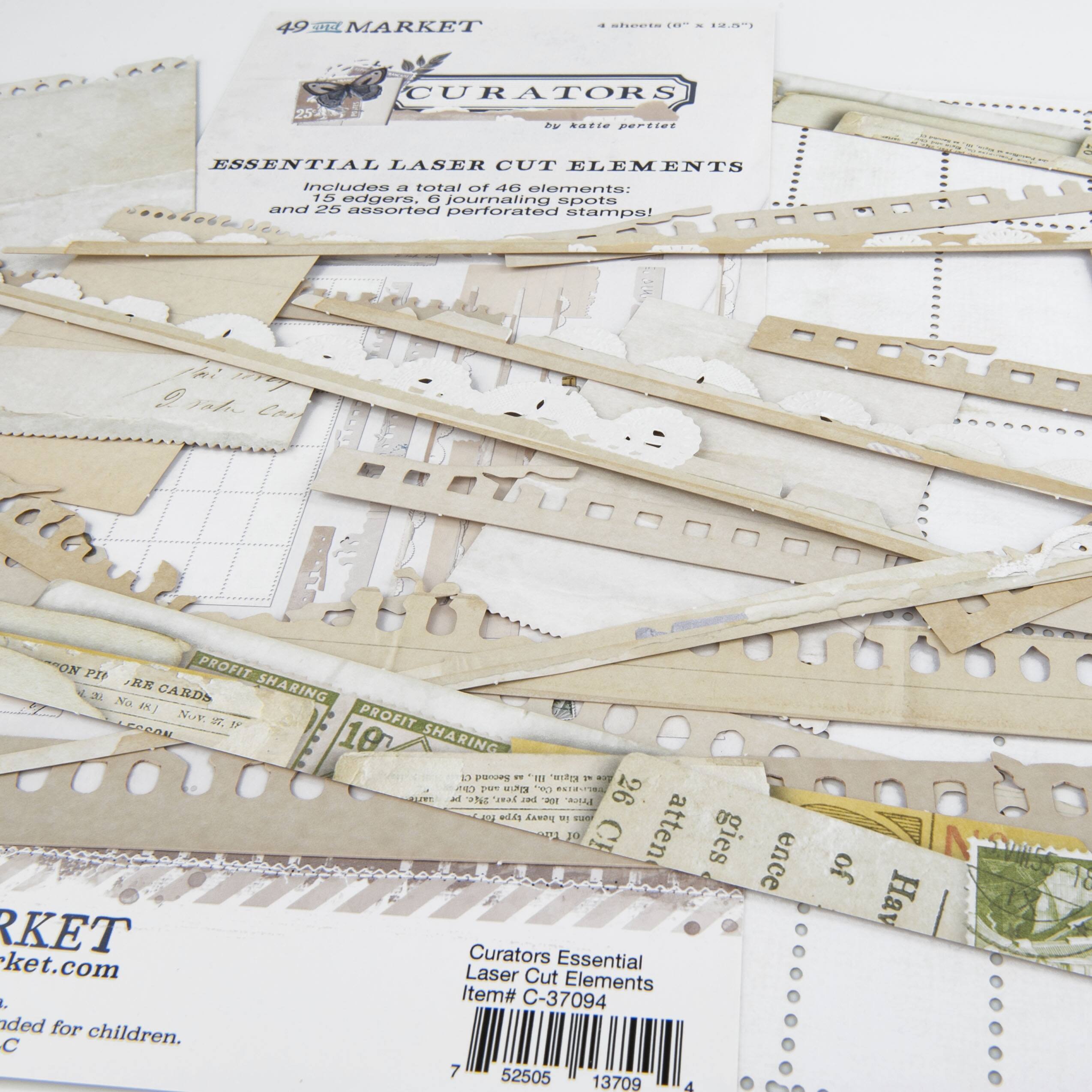 49 and Market Curators Essential Laser Cut Cardstock Elements