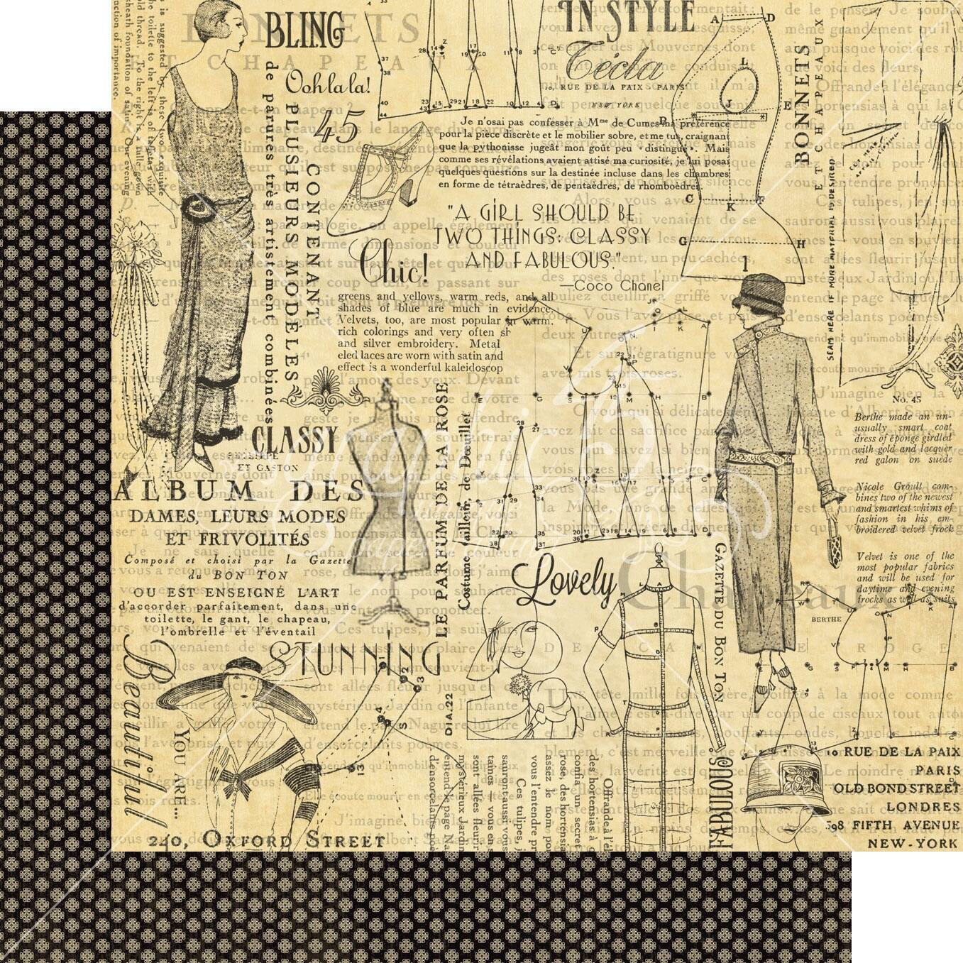 Graphic 45 Deluxe Collector's Edition Pack 12" x 12", Couture