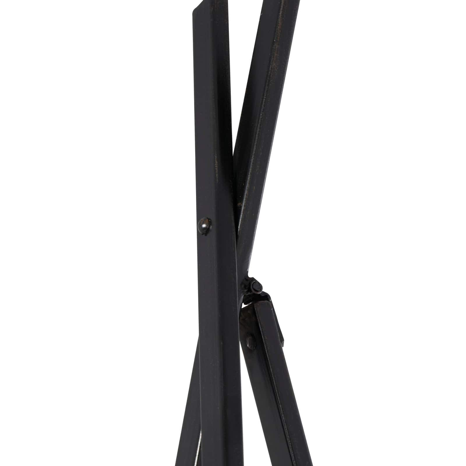 66.5&#x22; Black Metal Adjustable Minimalistic Floor Easel