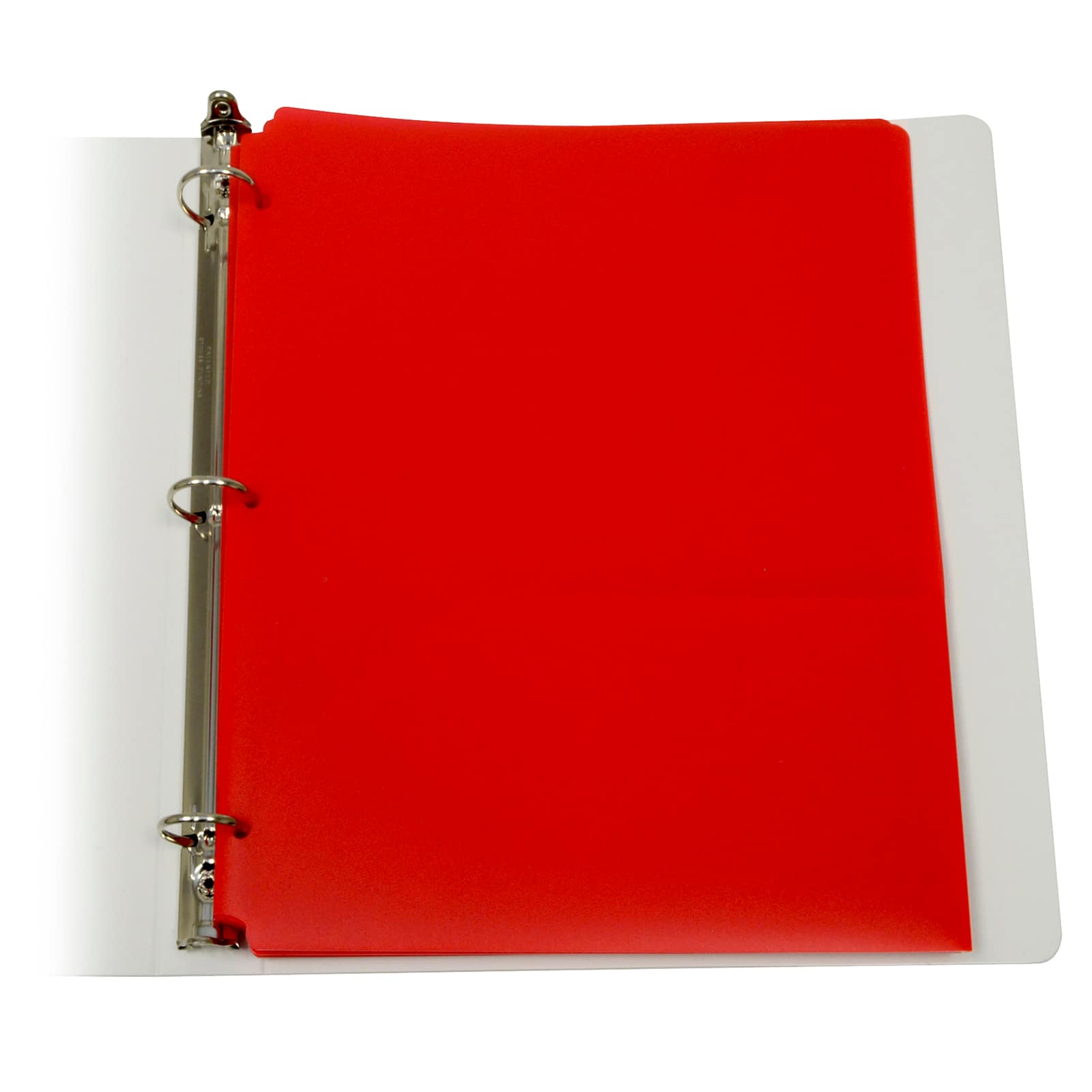 C-Line® Red 2-Pocket Poly Portfolios with 3-Hole Punch, 25ct.